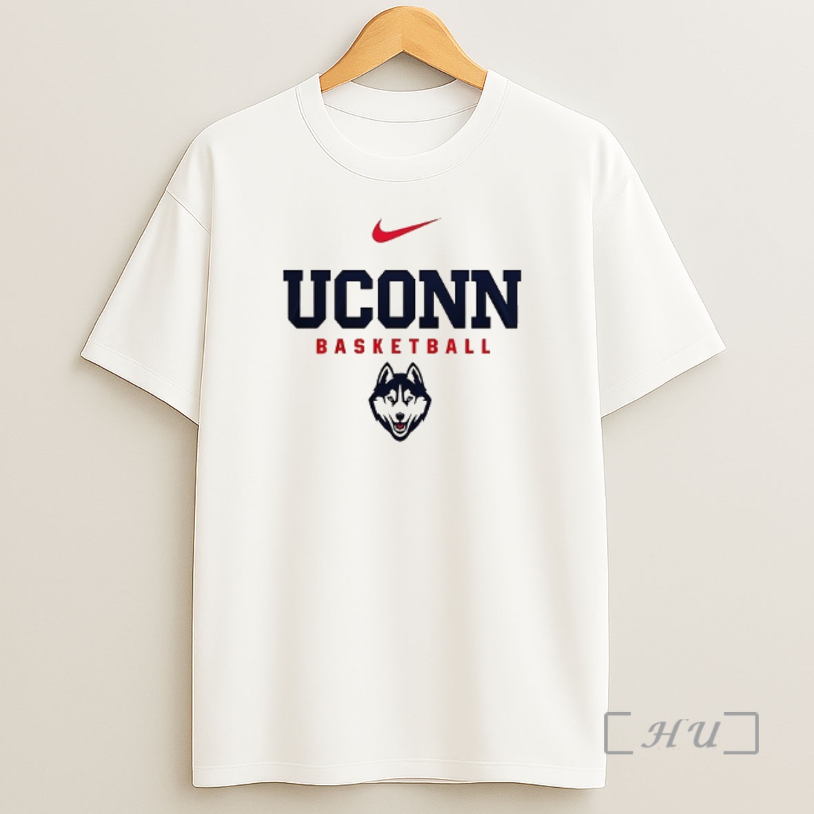 Officials Uconn Huskies Go Huskies Mascot Double Sided Graphic Shirt Sweatshirt Tee