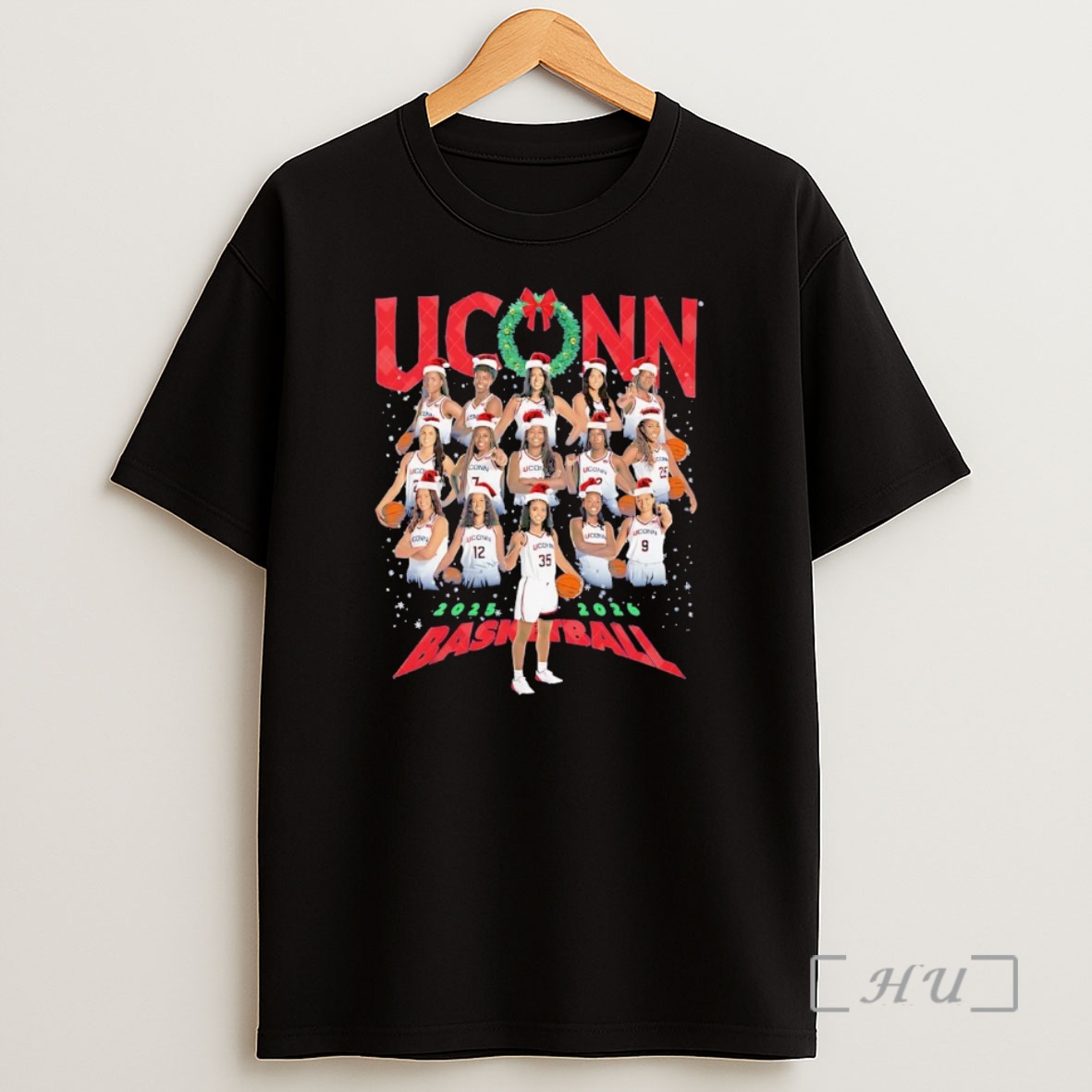 Officials Uconn Huskies Womens Basketball Team 2025 Christmas Shirt Sweatshirt Tee