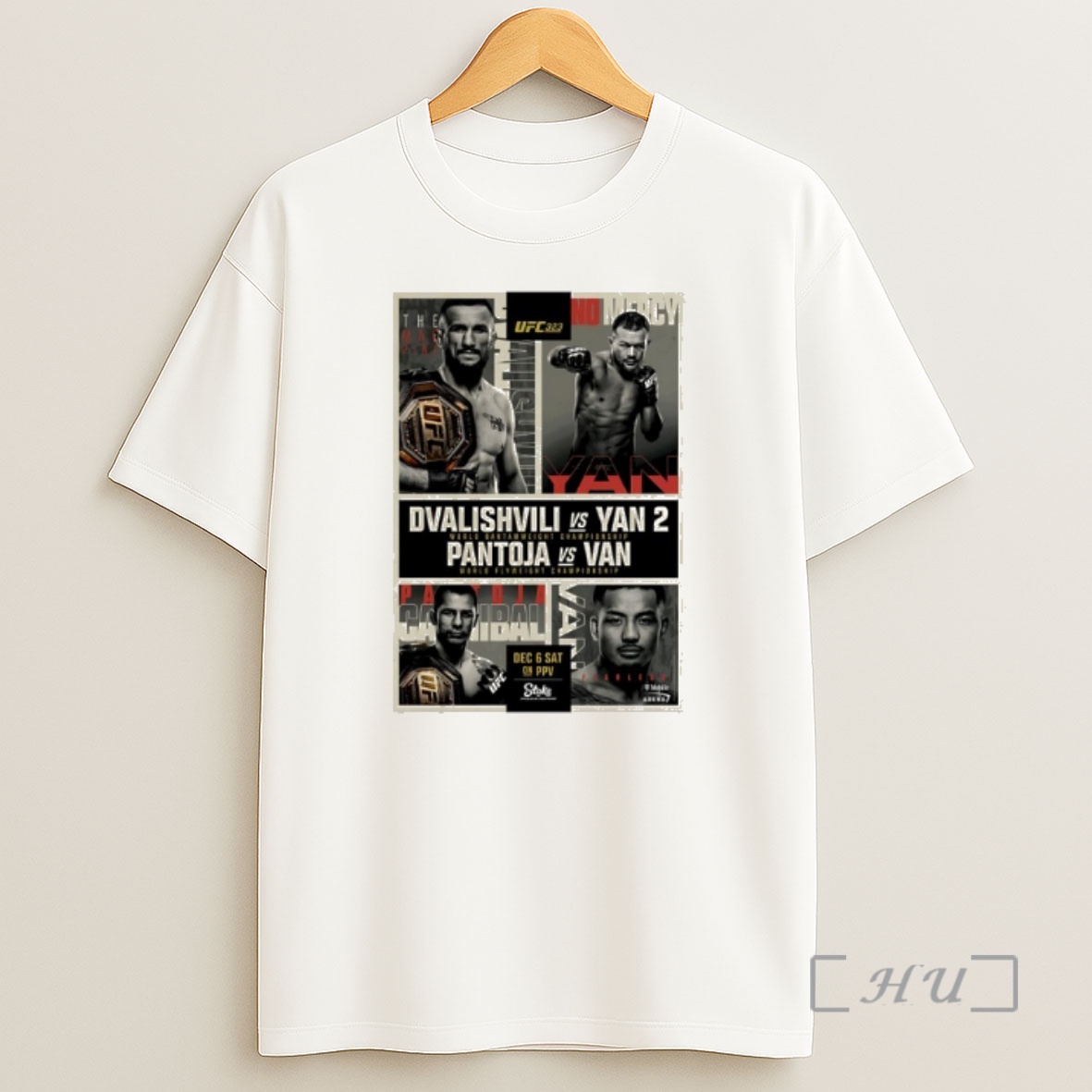Officials Ufc 323 Dvalishvili Vs Yan 2 Autographed Event Shirt Sweatshirt Tee