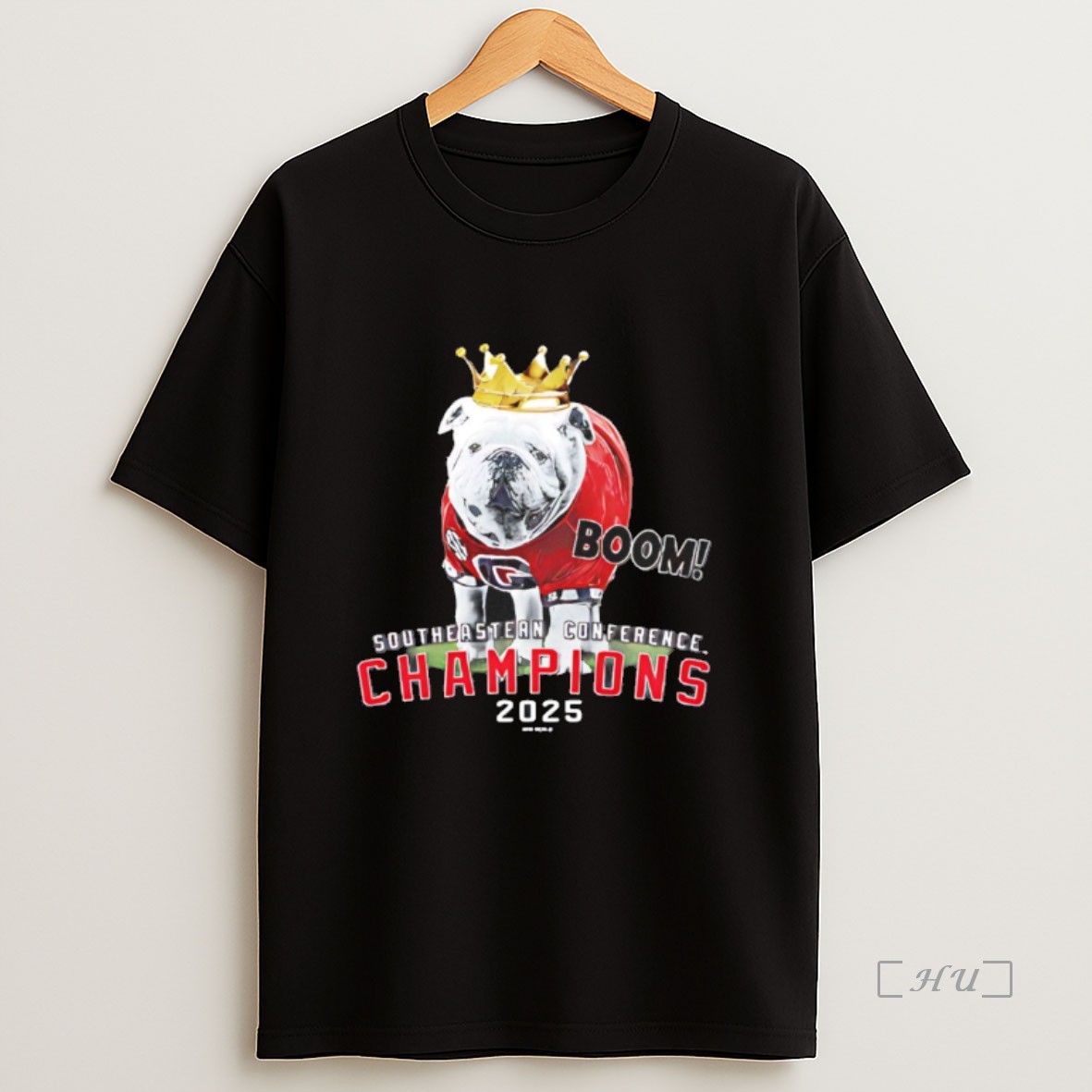 Officials Uga 2025 Sec Champions Mascot Crown Premium Shirt Sweatshirt Tee