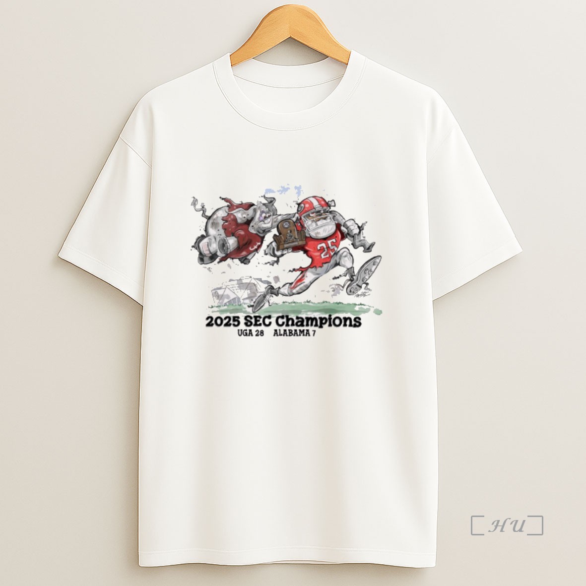 Officials Uga 28 7 Alabama 2025 Sec Champions Patrick Carlson Fanart Premium Shirt Sweatshirt Tee