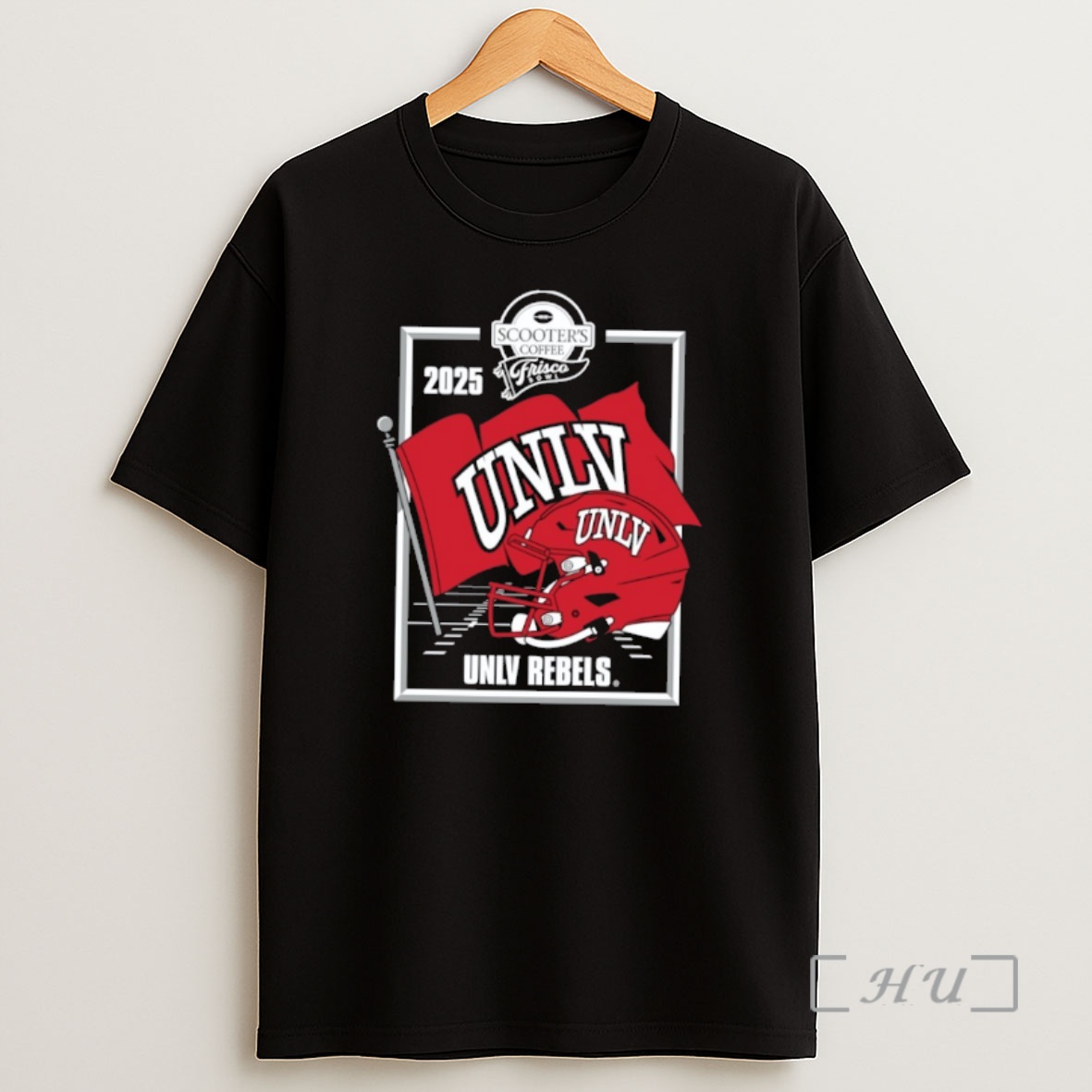 Officials Unlv Rebels 2025 Scooters Coffee Frisco Bowl Helmet Shirt Sweatshirt Tee