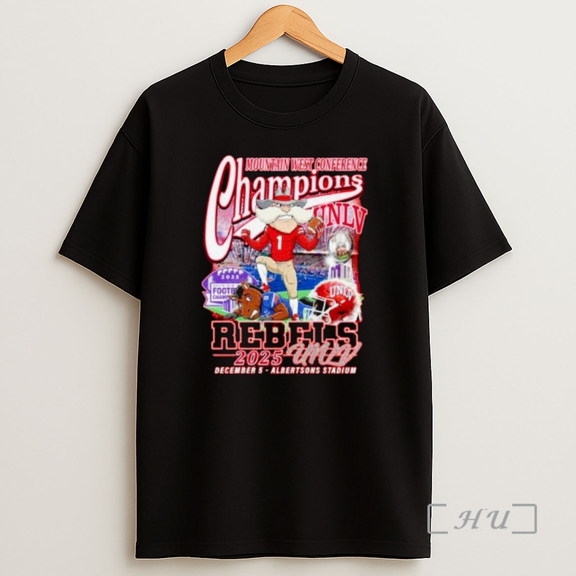 Officials Unlv Rebels Mountain West Conference Champions 2025 Ornaments Shirt Sweatshirt Tee