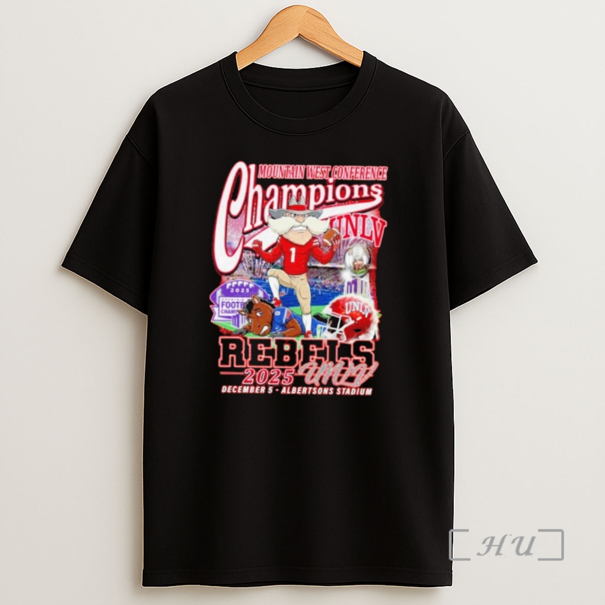 Officials Unlv Rebels Mountain West Conference Champions 2025 Premium Shirt Sweatshirt Tee
