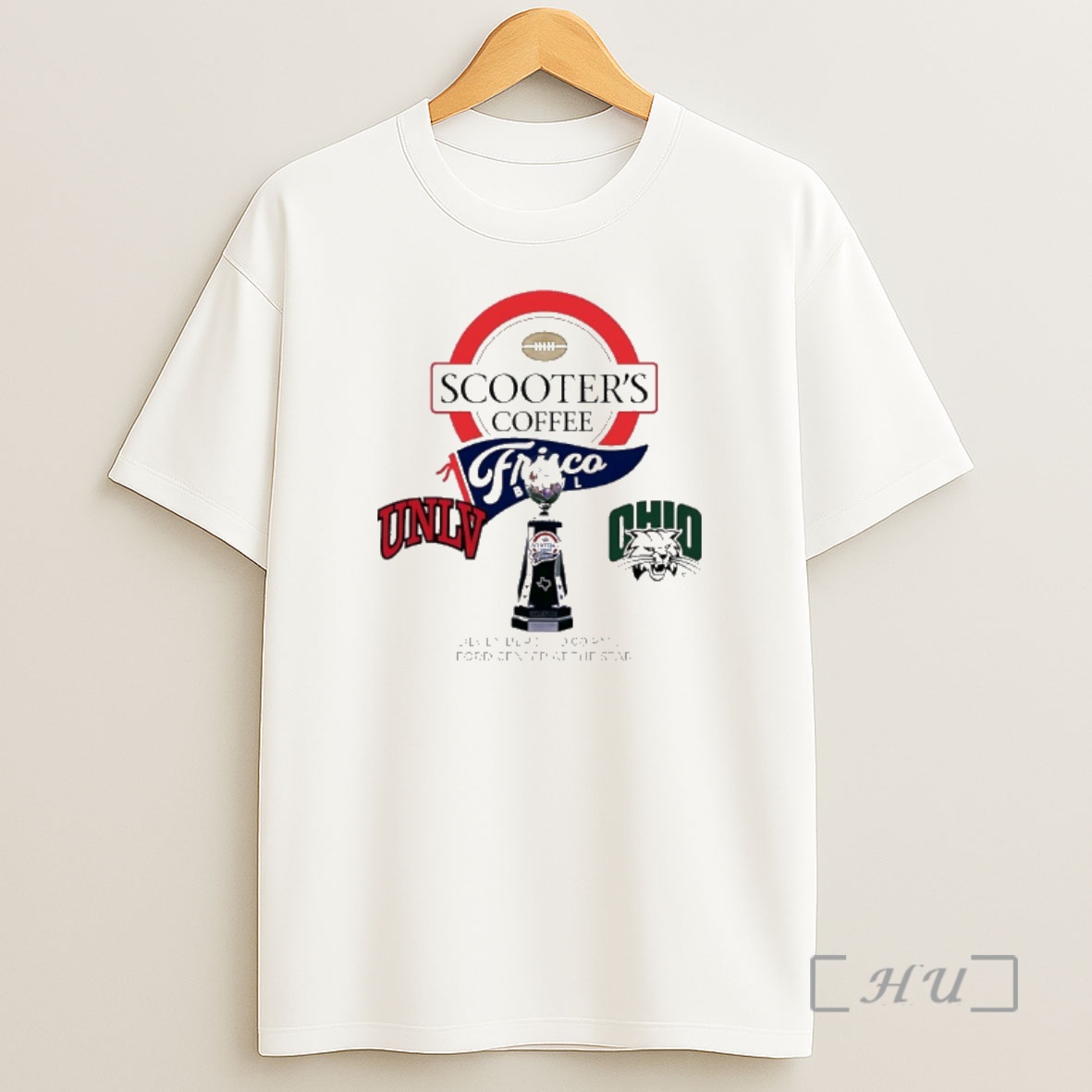 Officials Unlv Rebels Vs Ohio Bobcats 2025 Scooters Coffee Trisco Bowl Shirt Sweatshirt Tee