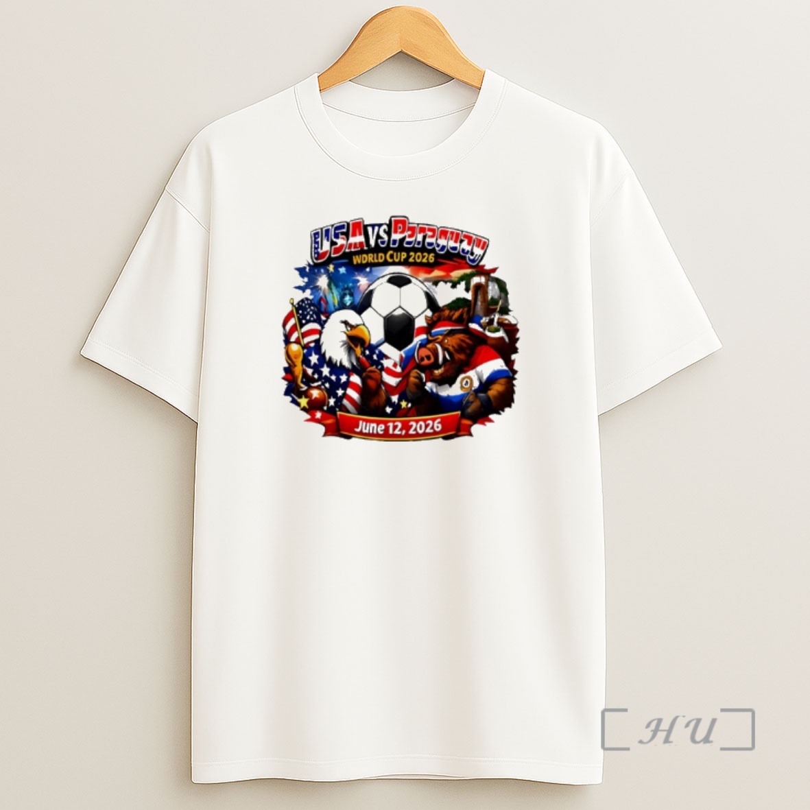 Officials Usa Vs Paraguay 2026 World Cup Mascot Shirt Sweatshirt Tee