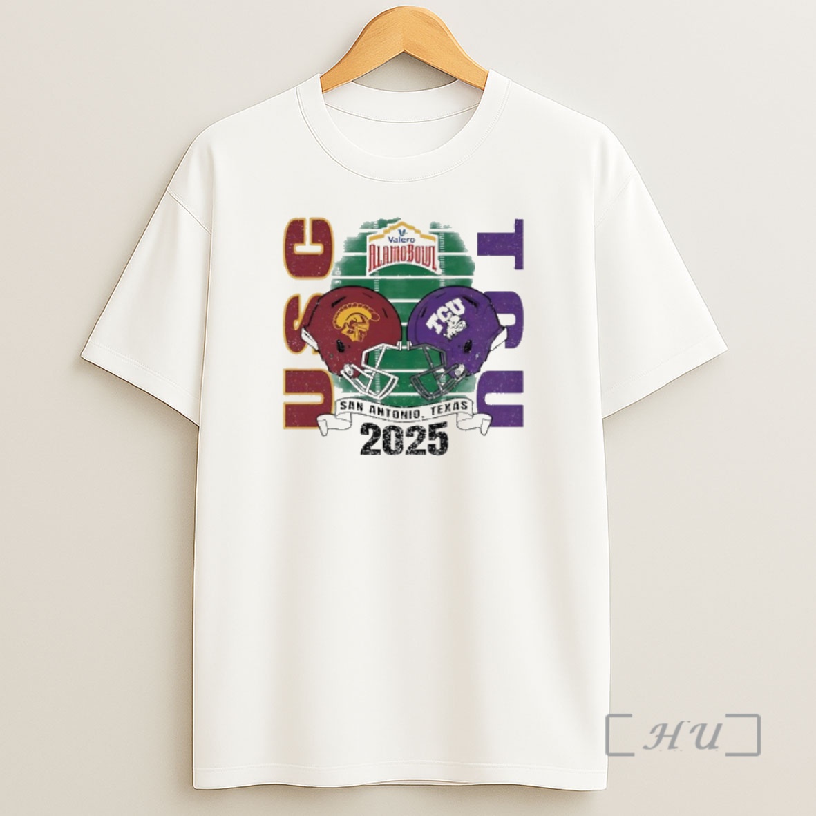 Officials Usc Trojans Vs Tcu Alamo Bowl Bound 2025 Helmets Shirt Sweatshirt Tee