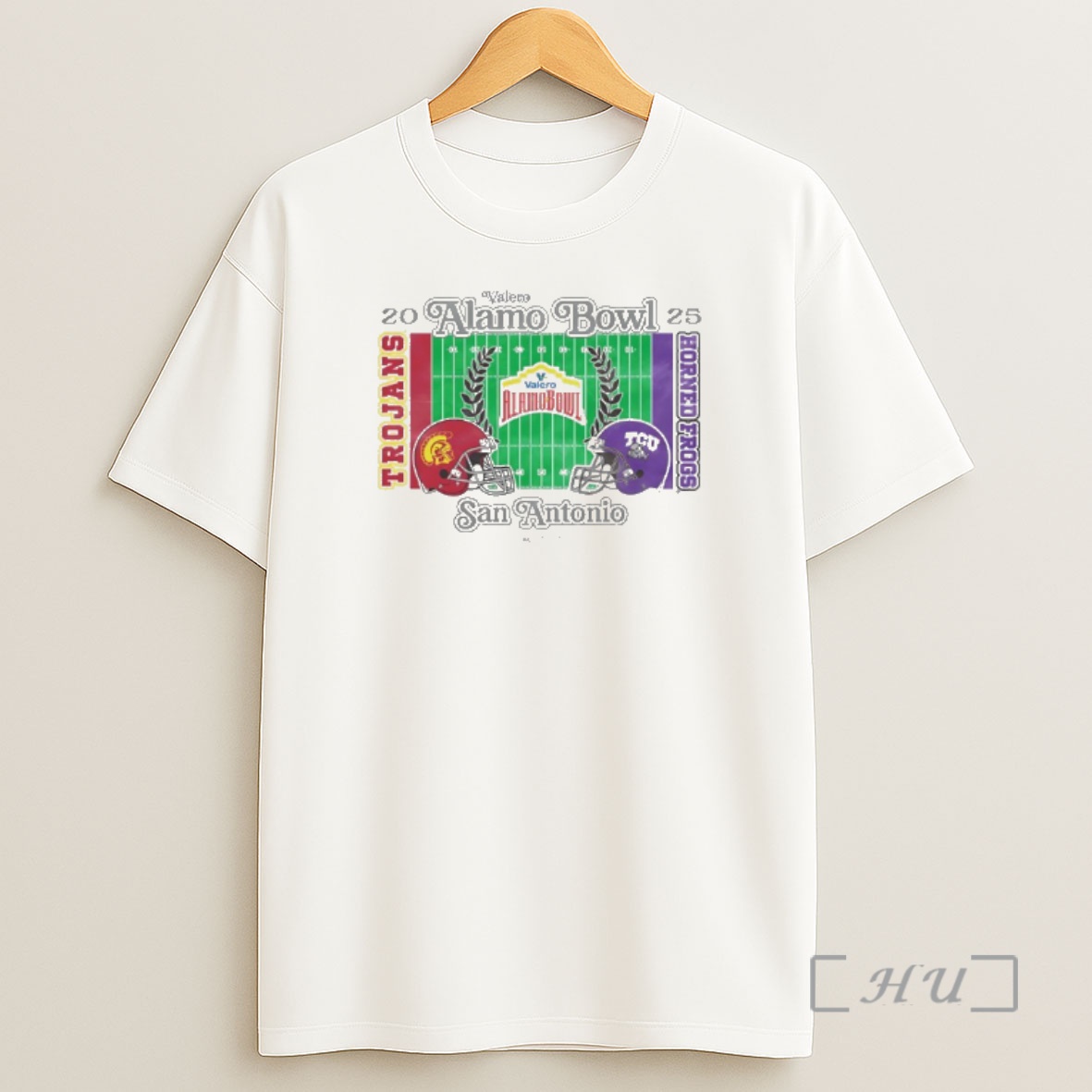 Officials Usc Trojans Vs Tcu Horned Frogs 2025 Valero Alamo Bowl 2 Team Stadium Shirt Sweatshirt Tee