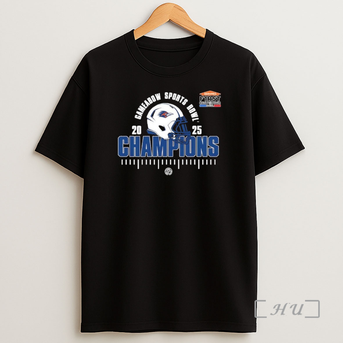 Officials Utsa Roadrunners 2025 Ncaa Football Sevpro First Responder Bowl Champions Shirt Sweatshirt Tee