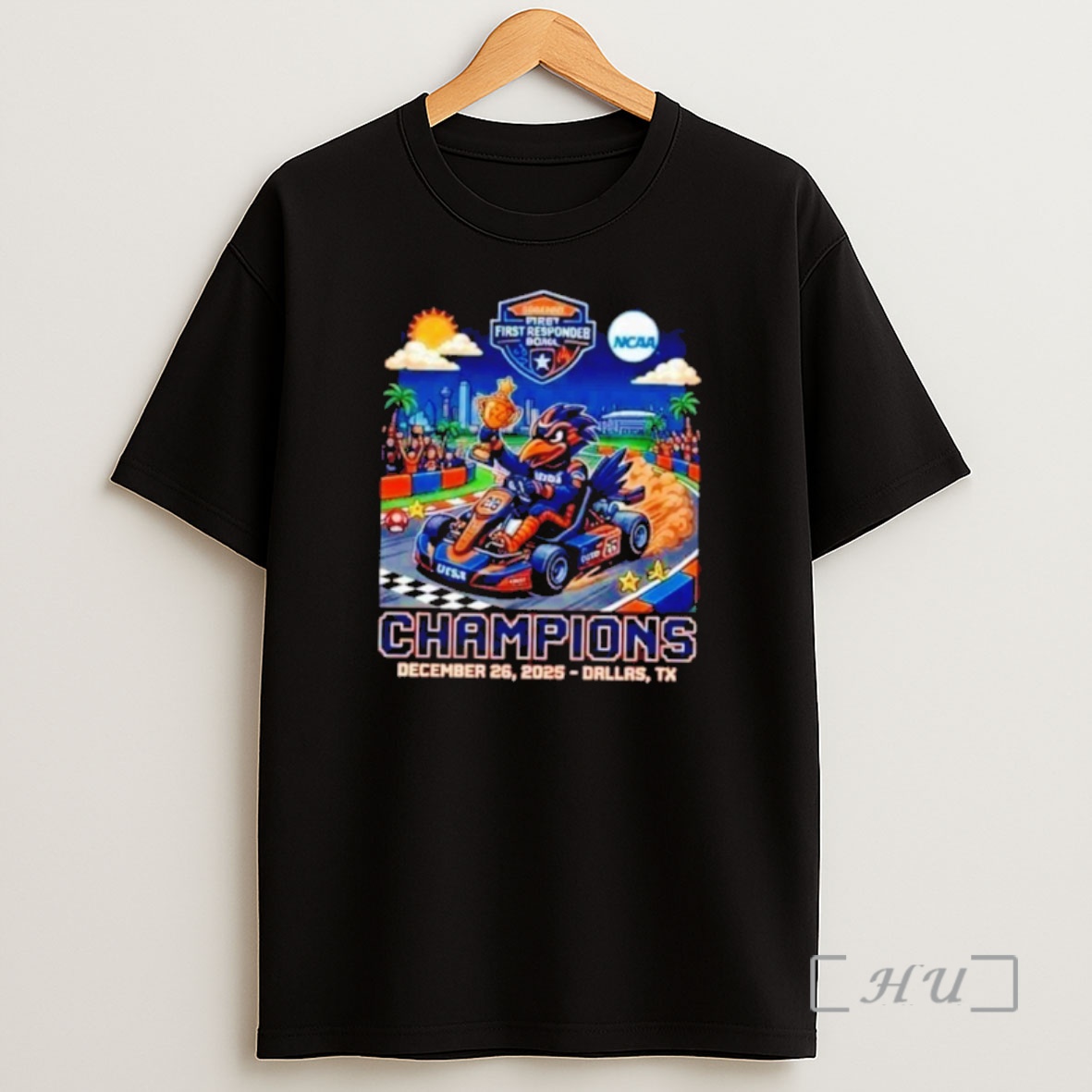 Officials Utsa Roadrunners 2025 Servpro First Responder Bowl Champions Mario Kart Parody Shirt Sweatshirt Tee