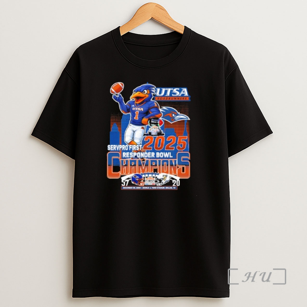 Officials Utsa Roadrunners Servpro First Responder Bowl 2025 At Gerald J Shirt Sweatshirt Tee