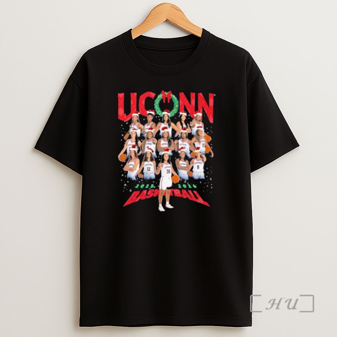 Officials Uconn Huskies Wnba 2025 2026 Holiday Team Funny Christmas Ornaments Shirt Sweatshirt Tee