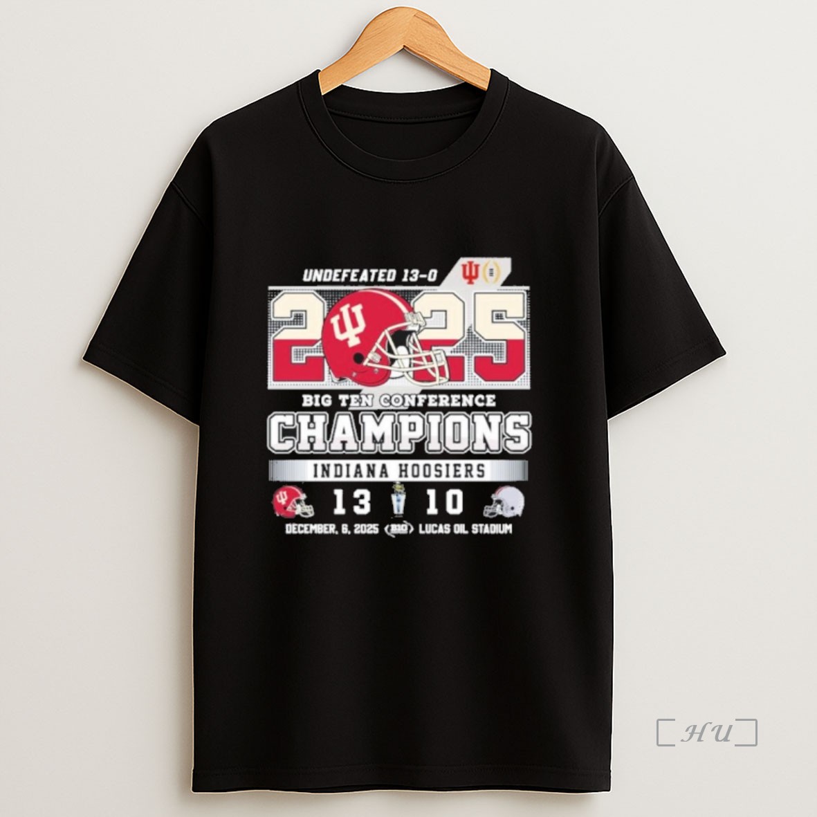 Officials Undefeated 13 0 Indiana Hoosiers 2025 Big Ten Conference Champions Premium Shirt Sweatshirt Tee