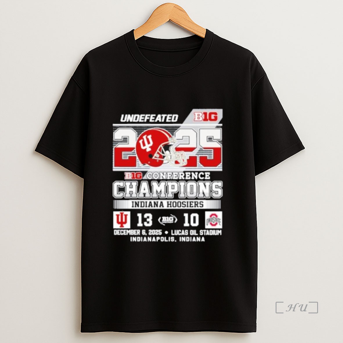 Officials Undefeated 2025 Big 10 Conference Champions Indiana Hoosiers Premium Shirt Sweatshirt Tee