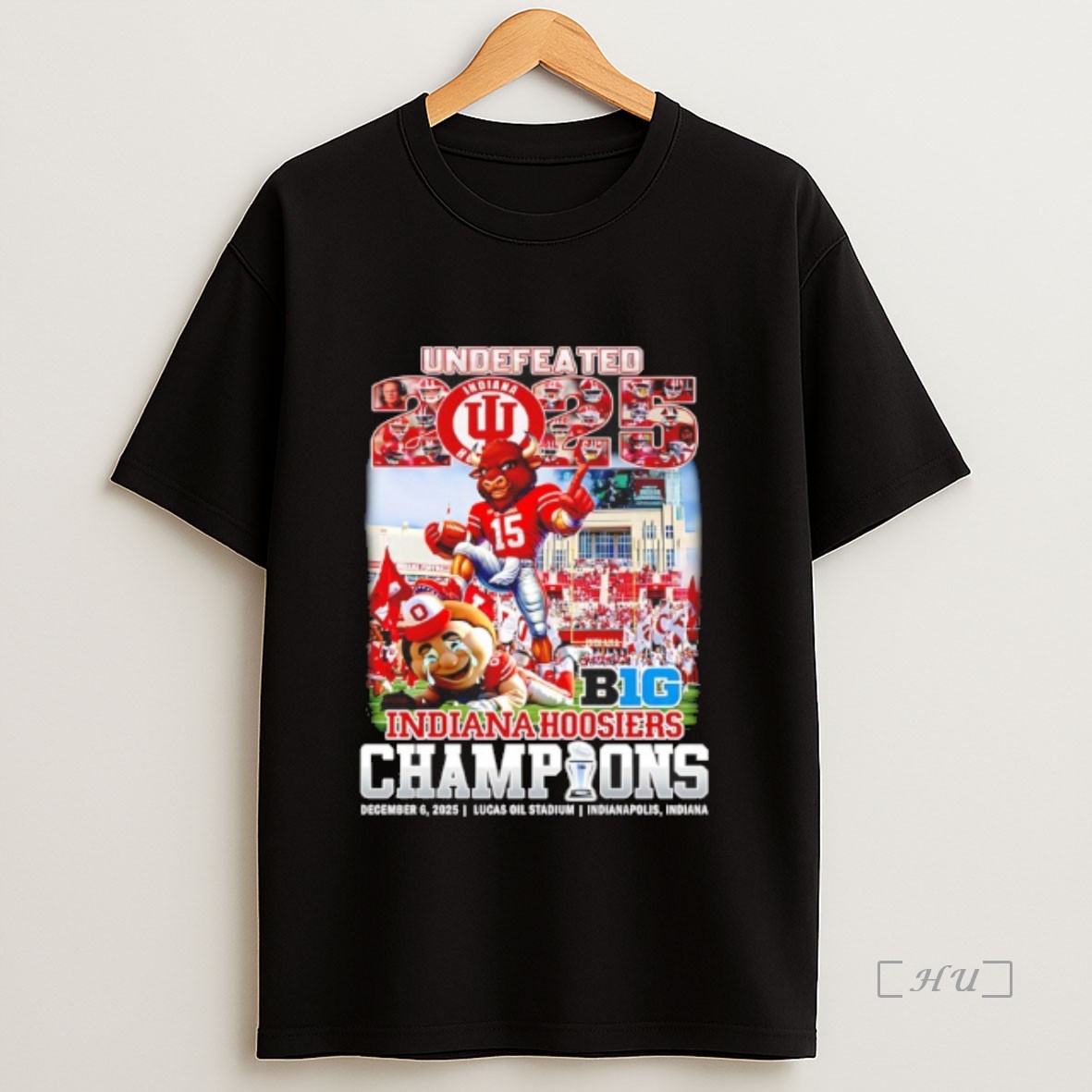 Officials Undefeated 2025 Indiana Hoosiers Big 10 Champions Mascot Premium Shirt Sweatshirt Tee
