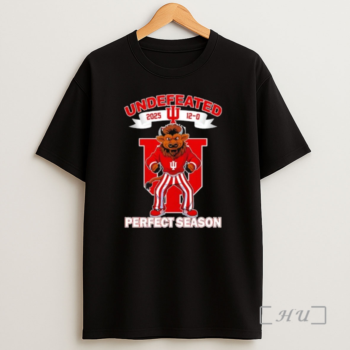 Officials Undefeated 2025 Indiana University Hoosier The Bison Mascot 12 0 Score Perfect Season Shirt Sweatshirt Tee