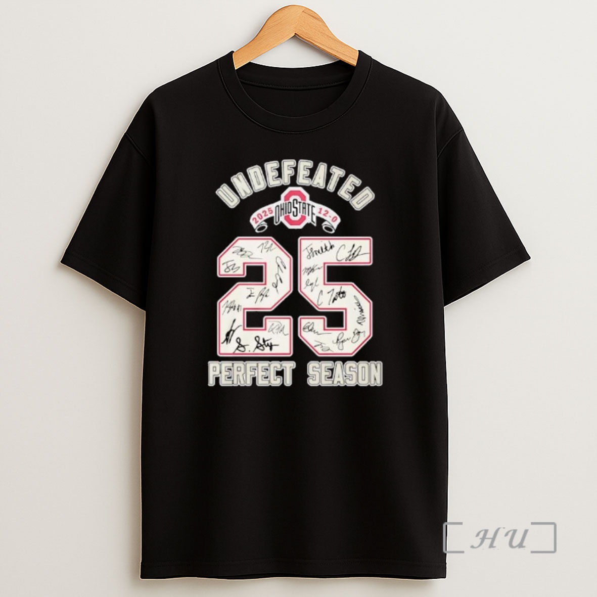 Officials Undefeated 2025 Ohio State Buckeyes Perfect Season Signatures Shirt Sweatshirt Tee