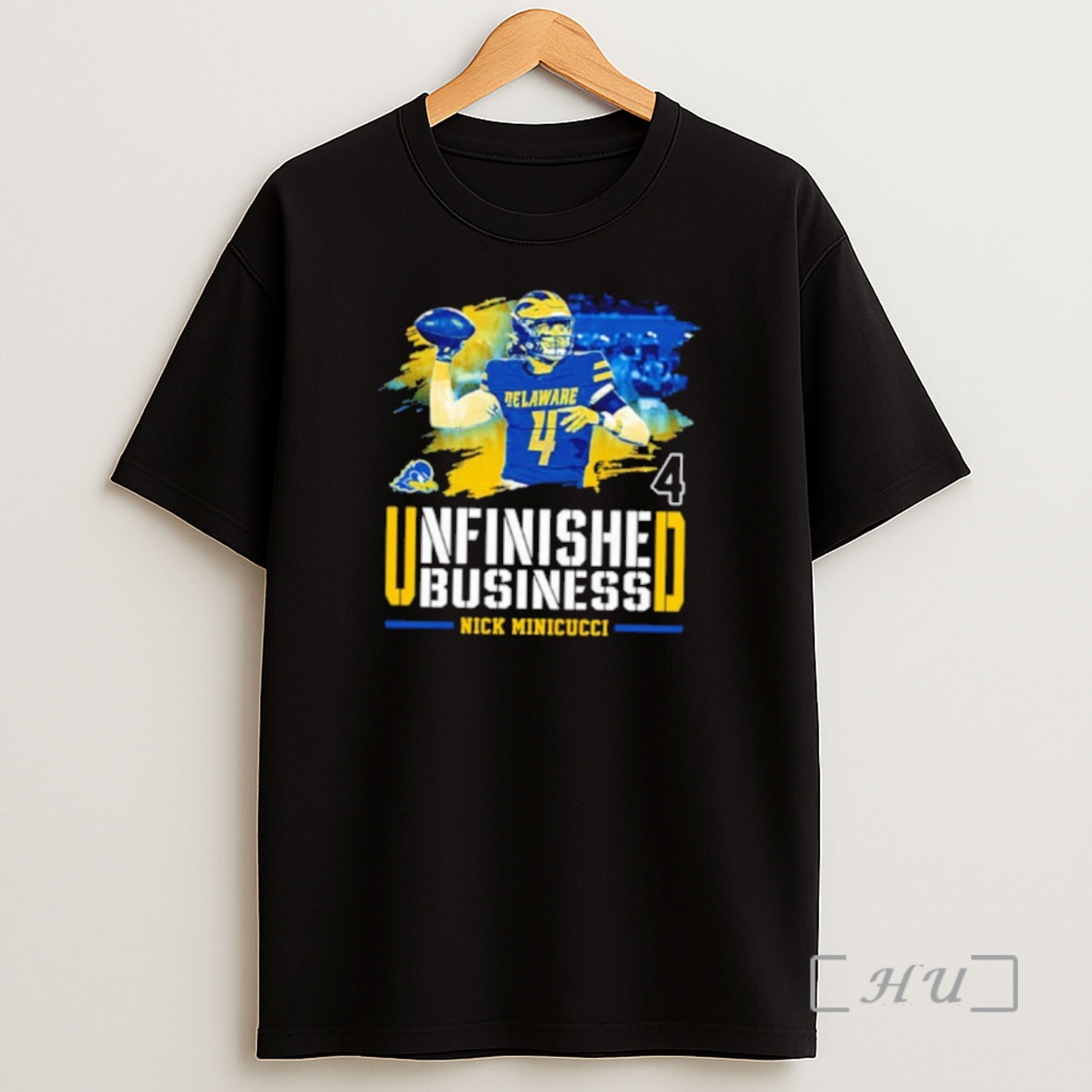 Officials Unfinished Business Nicholas Minicucci Delaware Fightin Blue Hens Ncaa Football Shirt Sweatshirt Tee