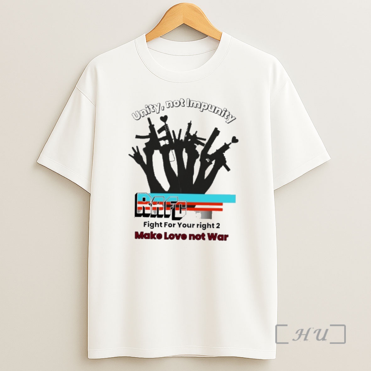 Officials Unity Not Impunity Rafc Fight For Your Right 2 Make Love Not War Shirt Sweatshirt Tee