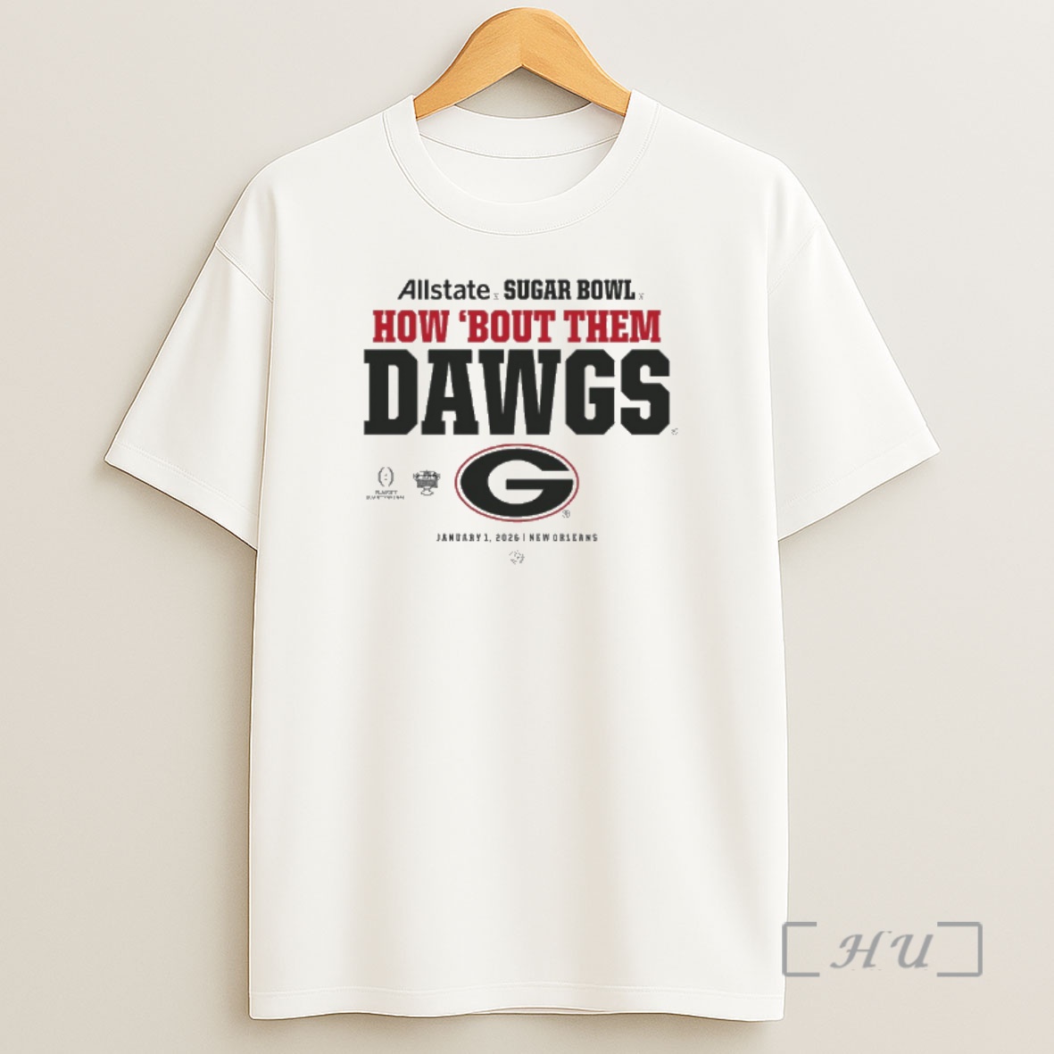 Officials University Of Georgia 2026 Allstate Sugar Bowl How Bout The Dawgs Shirt Sweatshirt Tee