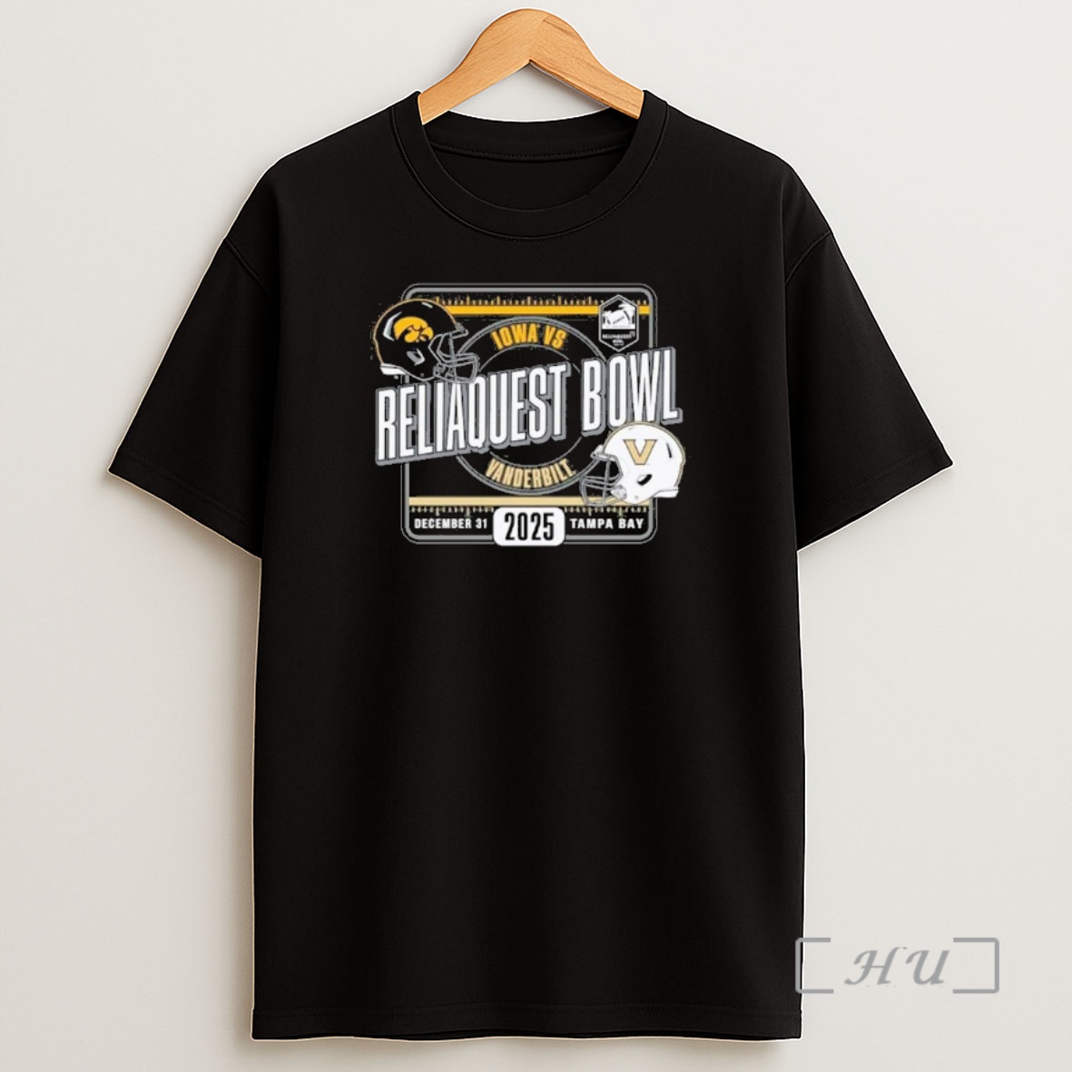 Officials University Of Iowa Hawkeyes Vs Vanderbilt Football 2025 Reliaquest Bowl Matchup Shirt Sweatshirt Tee