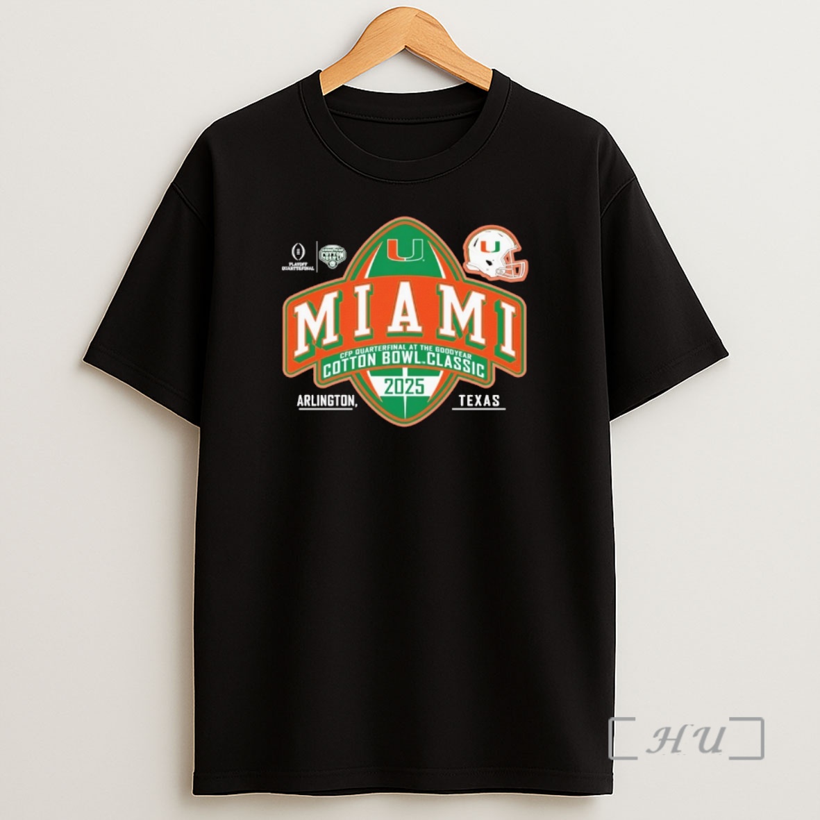Officials University Of Miami Football 2025 Cfp Quarterfinals At The Cotton Bowl Bound Shirt Sweatshirt Tee