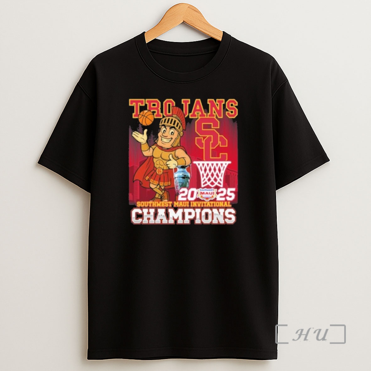 Officials Usc Trojans Mascot Maui Invitational Champions 2025 Premium Shirt Sweatshirt Tee