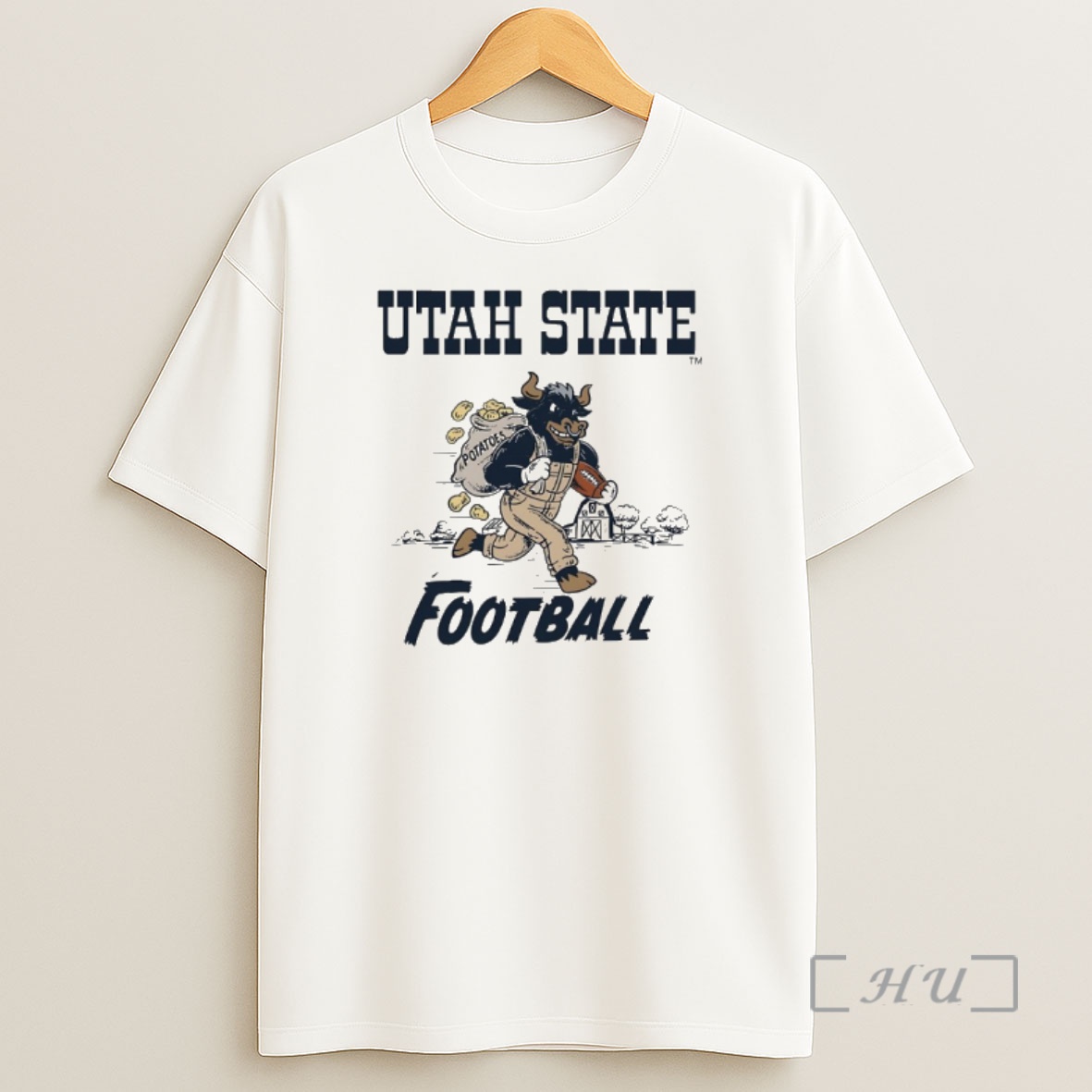 Officials Utah State University Football Potato Mascot Shirt Sweatshirt Tee