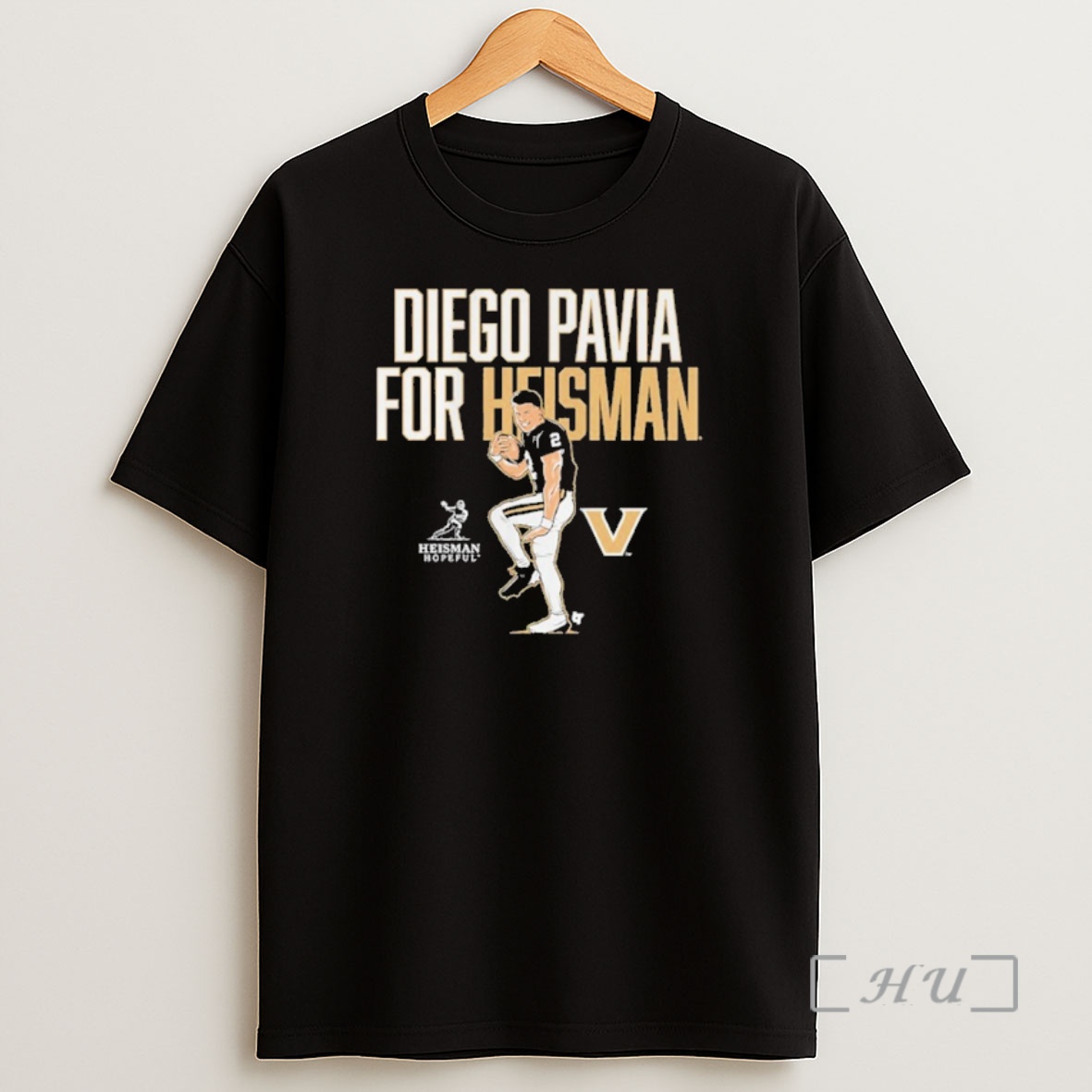 Officials Vanderbilt Football Diego Pavia For Heisman Statue Pose Shirt Sweatshirt Tee