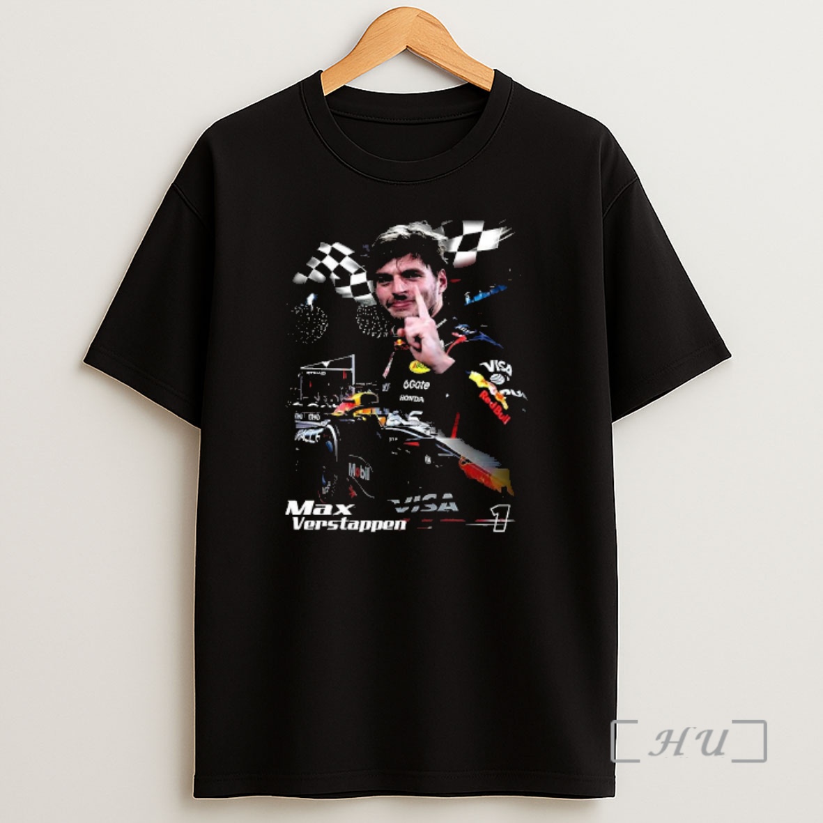 Officials Verstappen Red Bull Racing Team 2025 Number 1 Checkered Flag Shirt Sweatshirt Tee