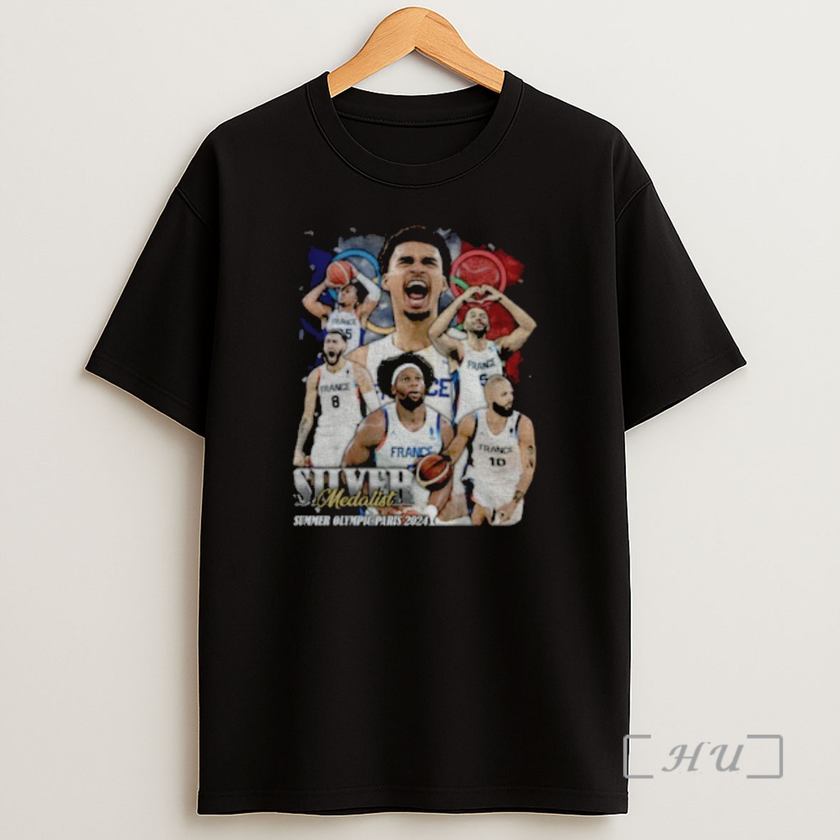 Officials Victor Wembanyama San Antonio Spurs Silver Medalist Summer Olympic Paris 2025 Shirt Sweatshirt Tee