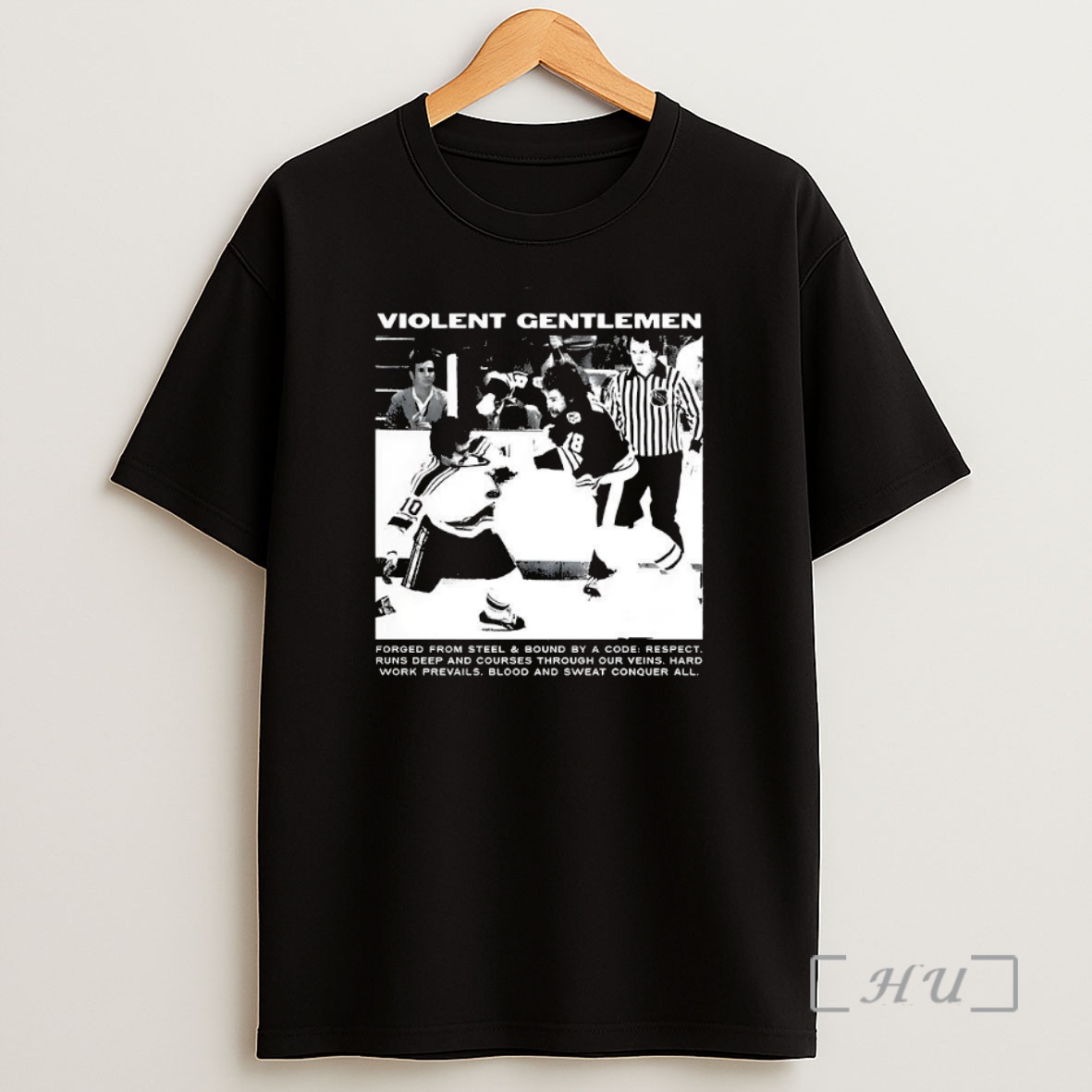 Officials Violent Gentlemen Hockey Forged From Steel And Bound By A Code Riot Vintage Premium Shirt Sweatshirt Tee
