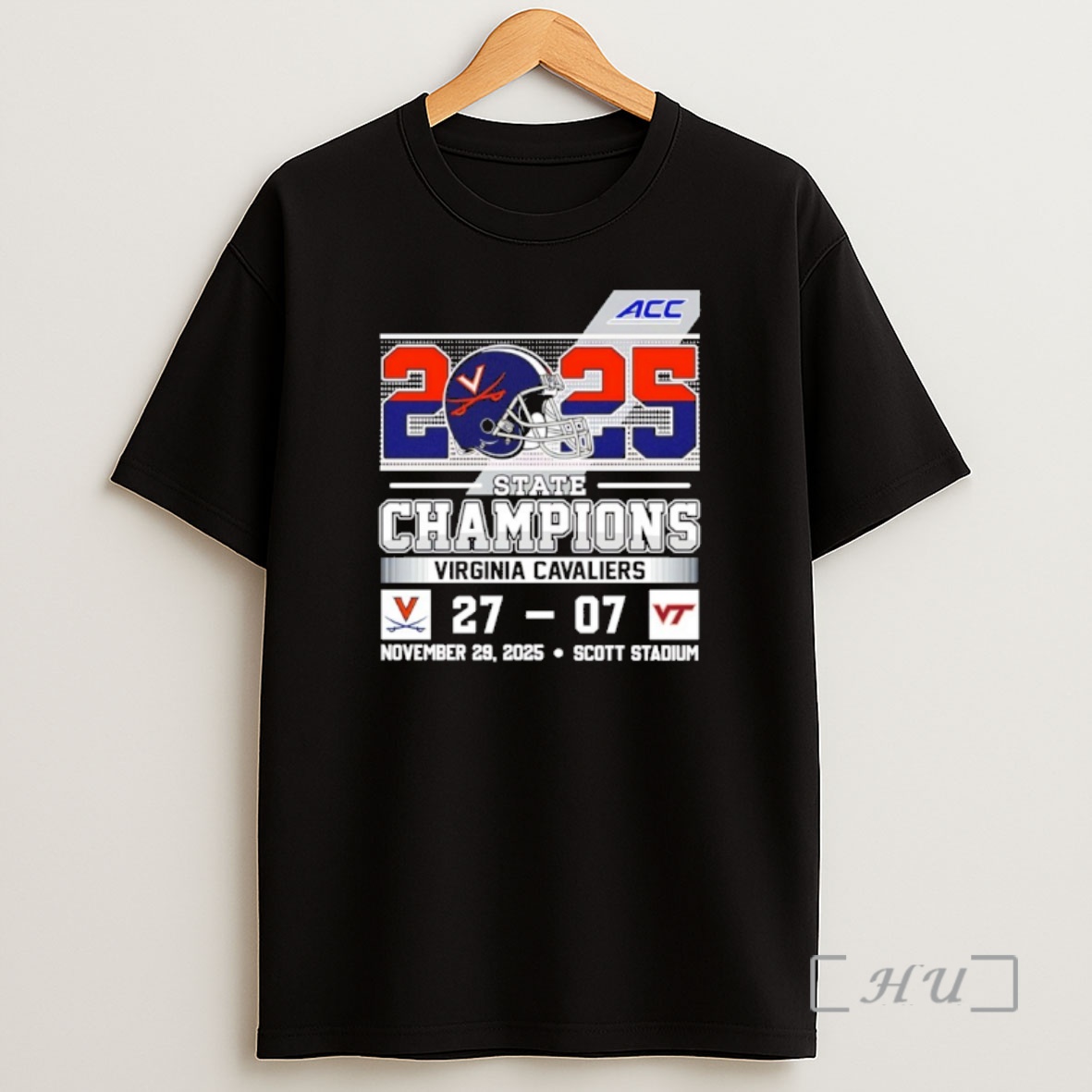 Officials Virginia Cavaliers 2025 Acc State Champions 27 07 Score Helmets Premium Shirt Sweatshirt Tee