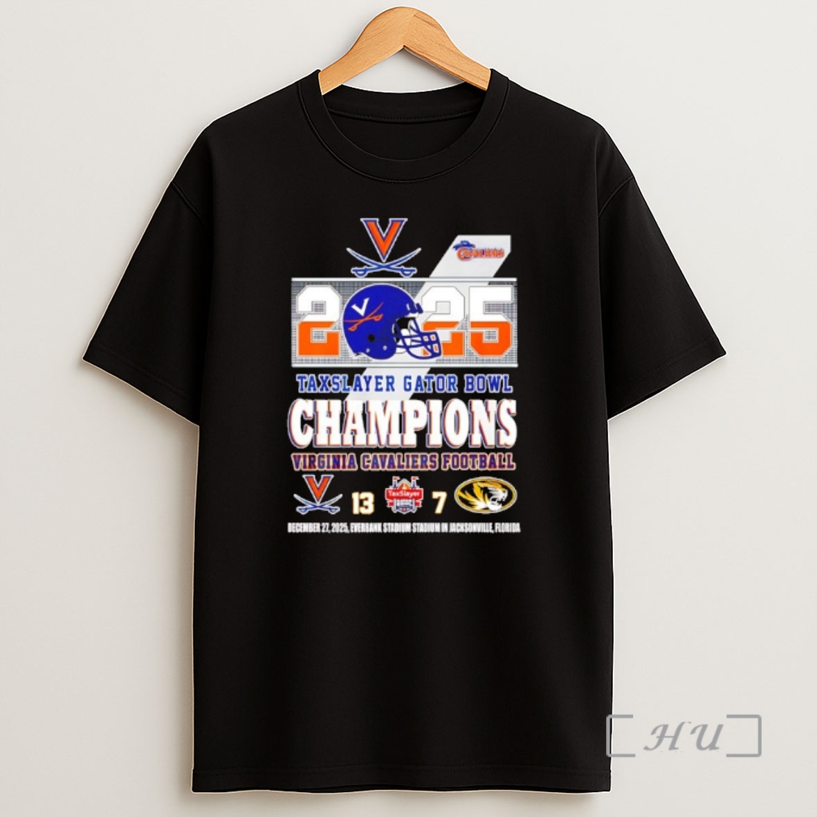 Officials Virginia Cavaliers 2025 Texaslayer Gator Bowl Champions 13 7 Score Shirt Sweatshirt Tee