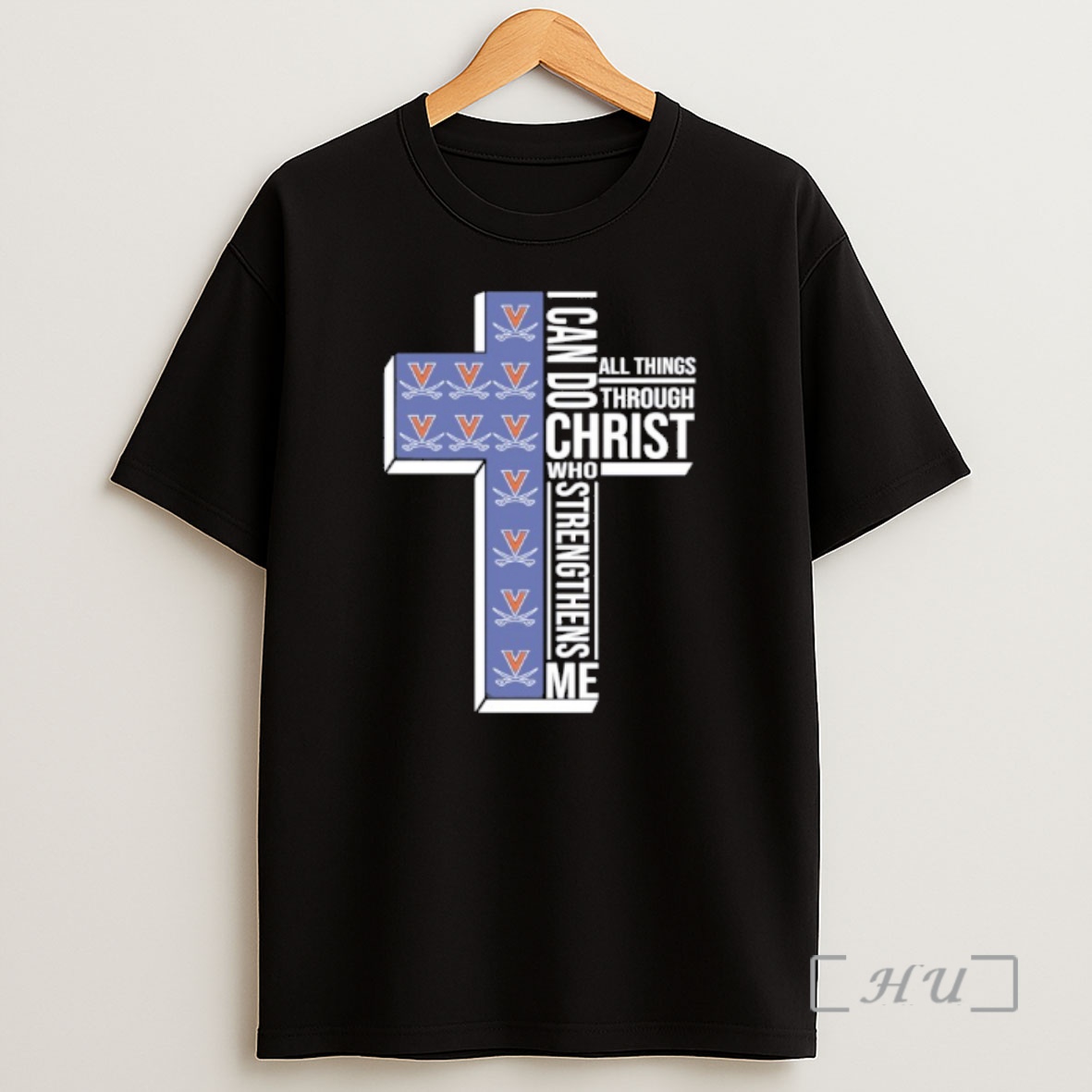Officials Virginia Cavaliers Cross I Can Do All Things Through Christ Who Strengthen Me Shirt Sweatshirt Tee