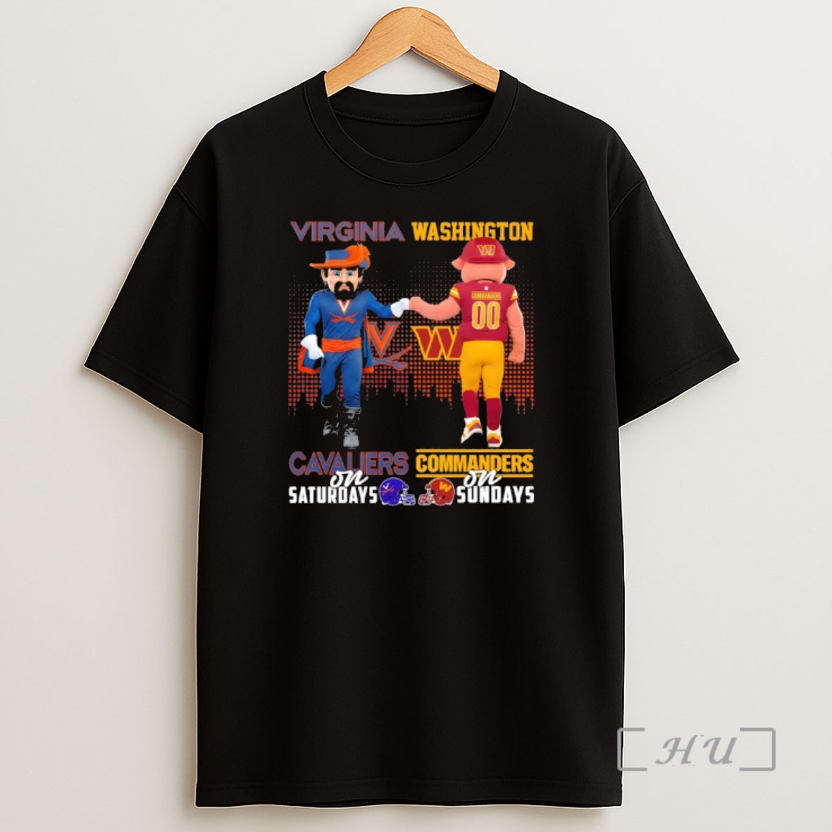 Officials Virginia Cavaliers On Saturdays X Washington Commanders On Sundays Mascot Premium Shirt Sweatshirt Tee