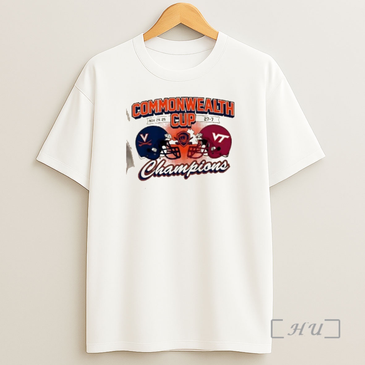 Officials Virginia Cavaliers Vs Virginia Tech Hokies Commonwealth Cup Winner 2025 Helmets Premium Shirt Sweatshirt Tee