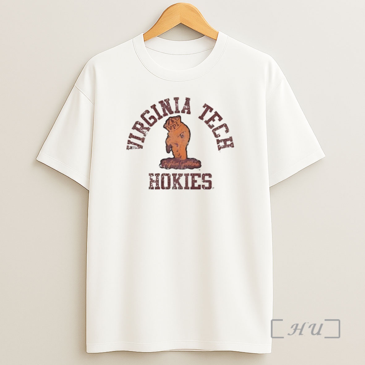 Officials Virginia Tech Hokies Ivory Honor Roll Shirt Sweatshirt Tee