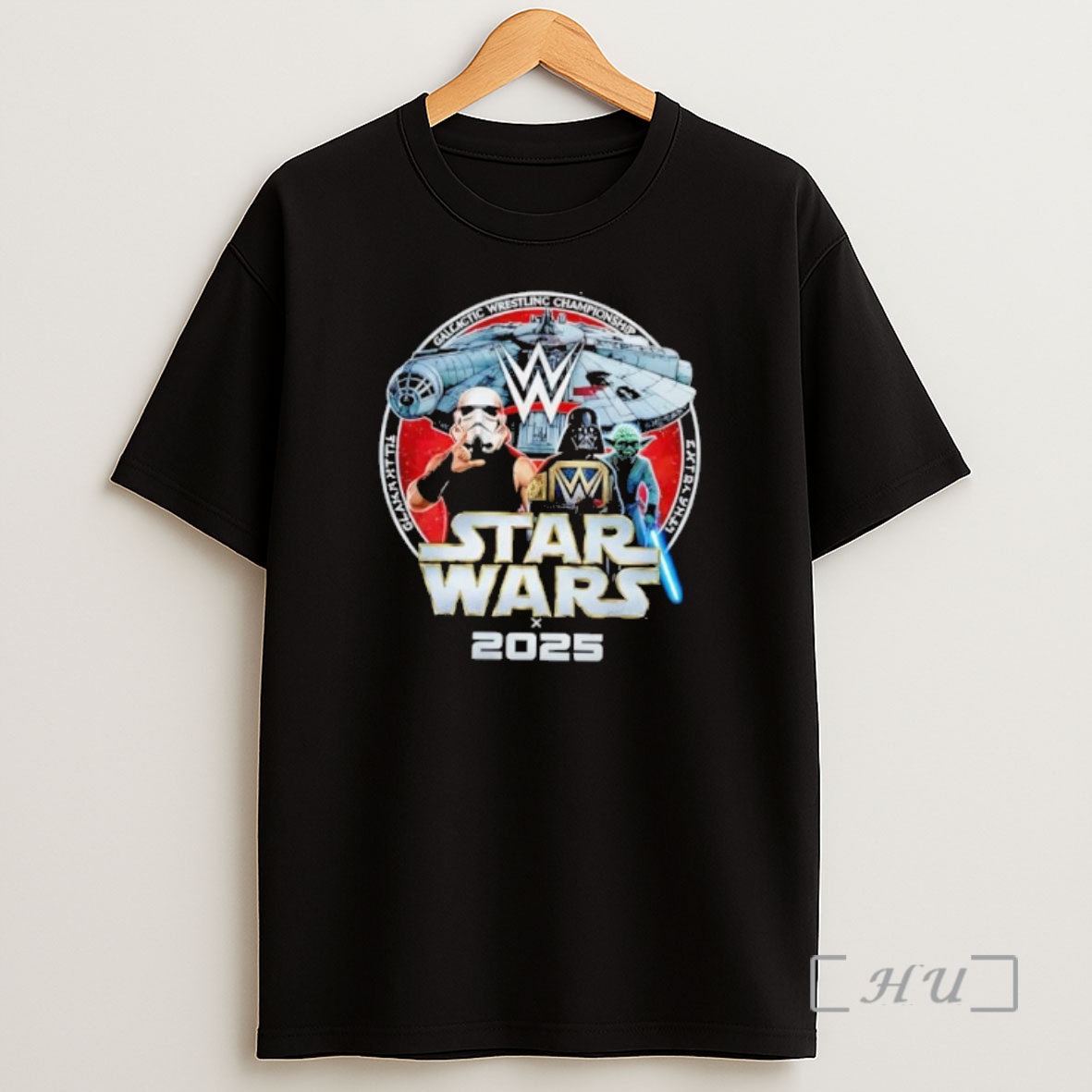 Officials Wwe X Star Wars 2025 Retro Shirt Sweatshirt Tee