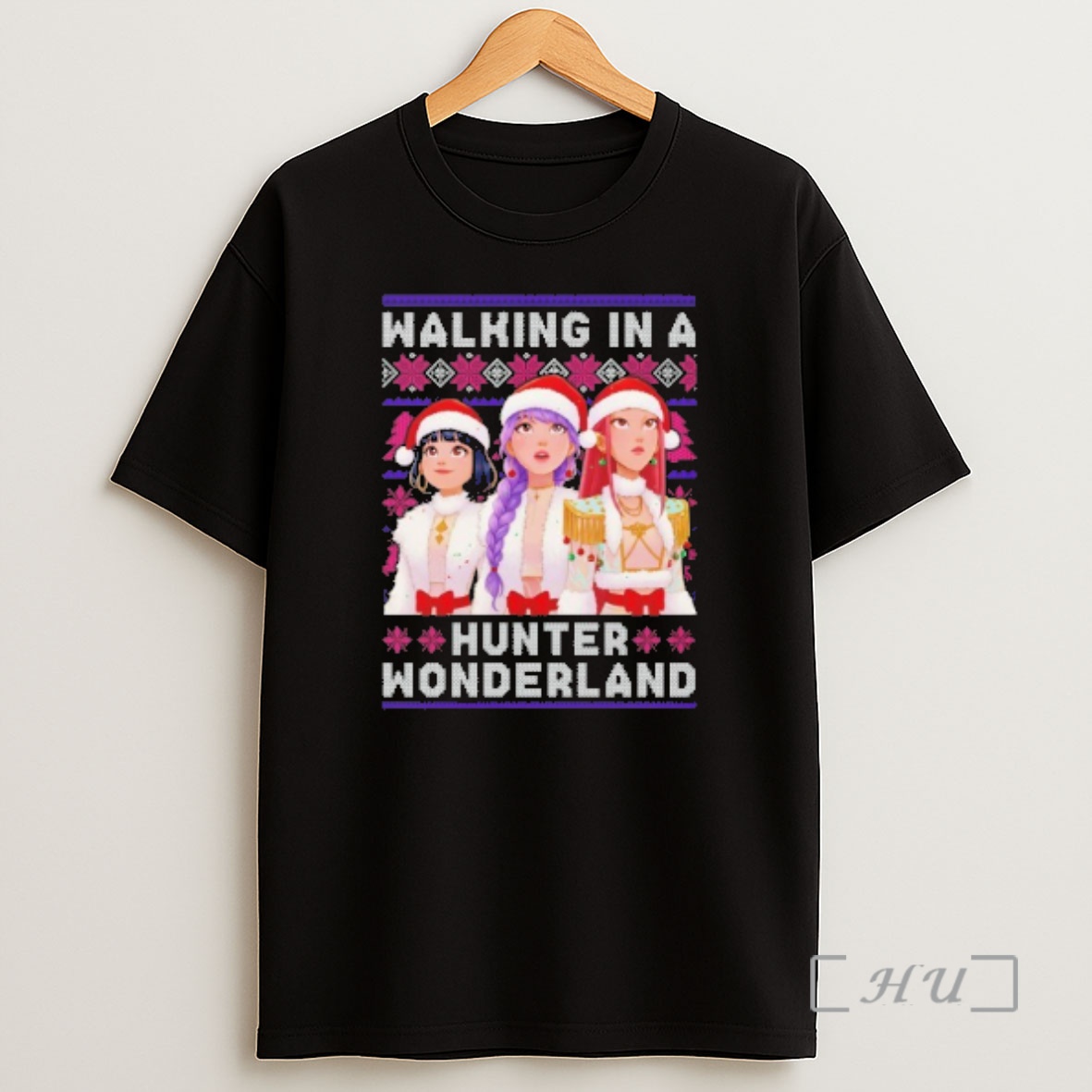 Officials Walking In A Hunter Wonderland Ugly Christmas Sweat Premium Shirt Sweatshirt Tee