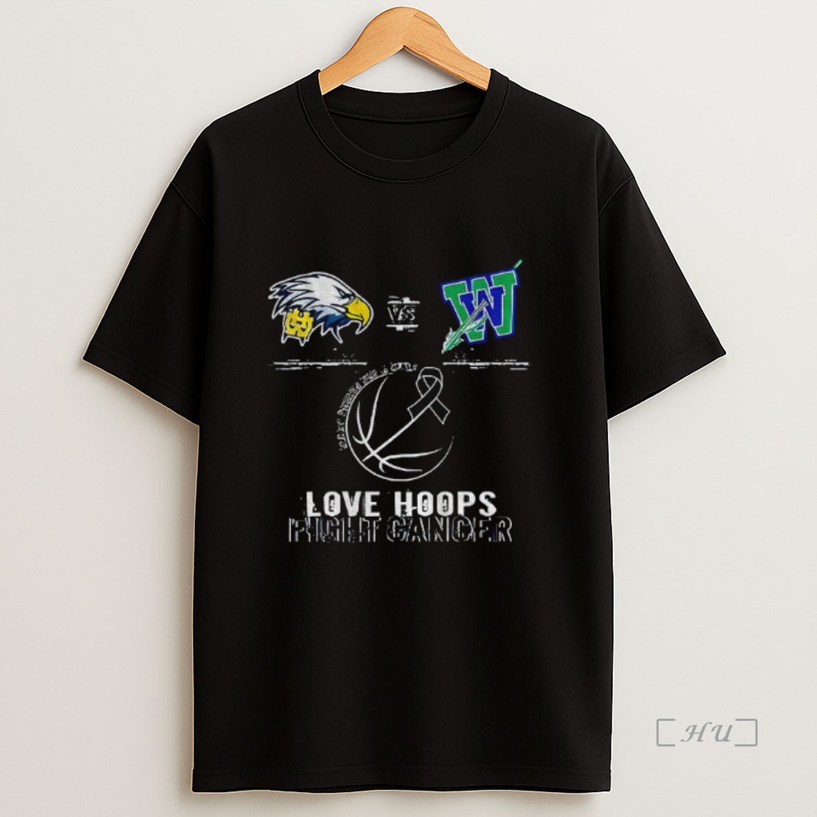 Officials Walnut Hills Eagles Vs Winton Woods Football Love Hoops Fight Cancer Shirt Sweatshirt Tee