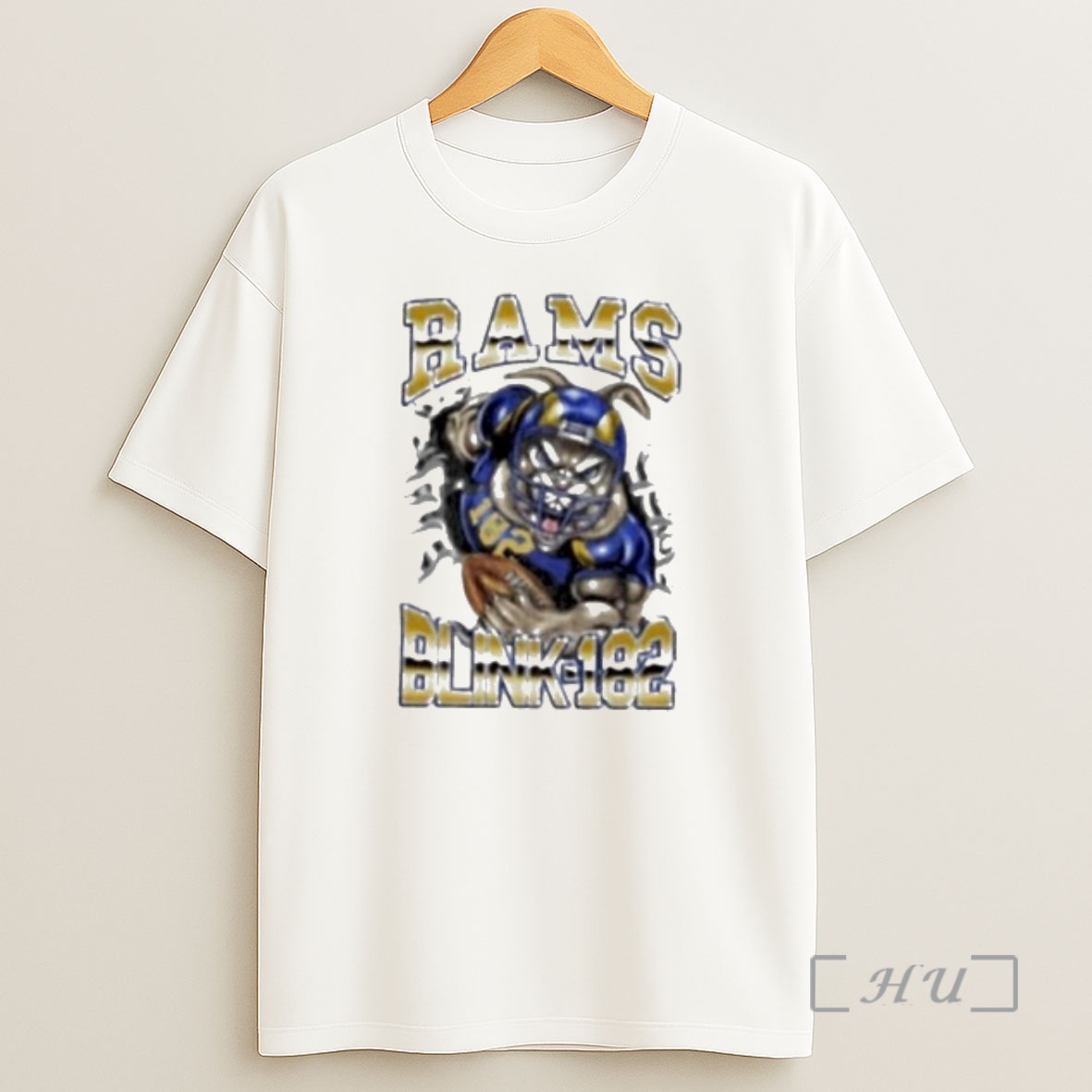 Officials Warren Lotas X Nfl Los Angeles Rams Blink 182 Circle White Shirt Sweatshirt Tee