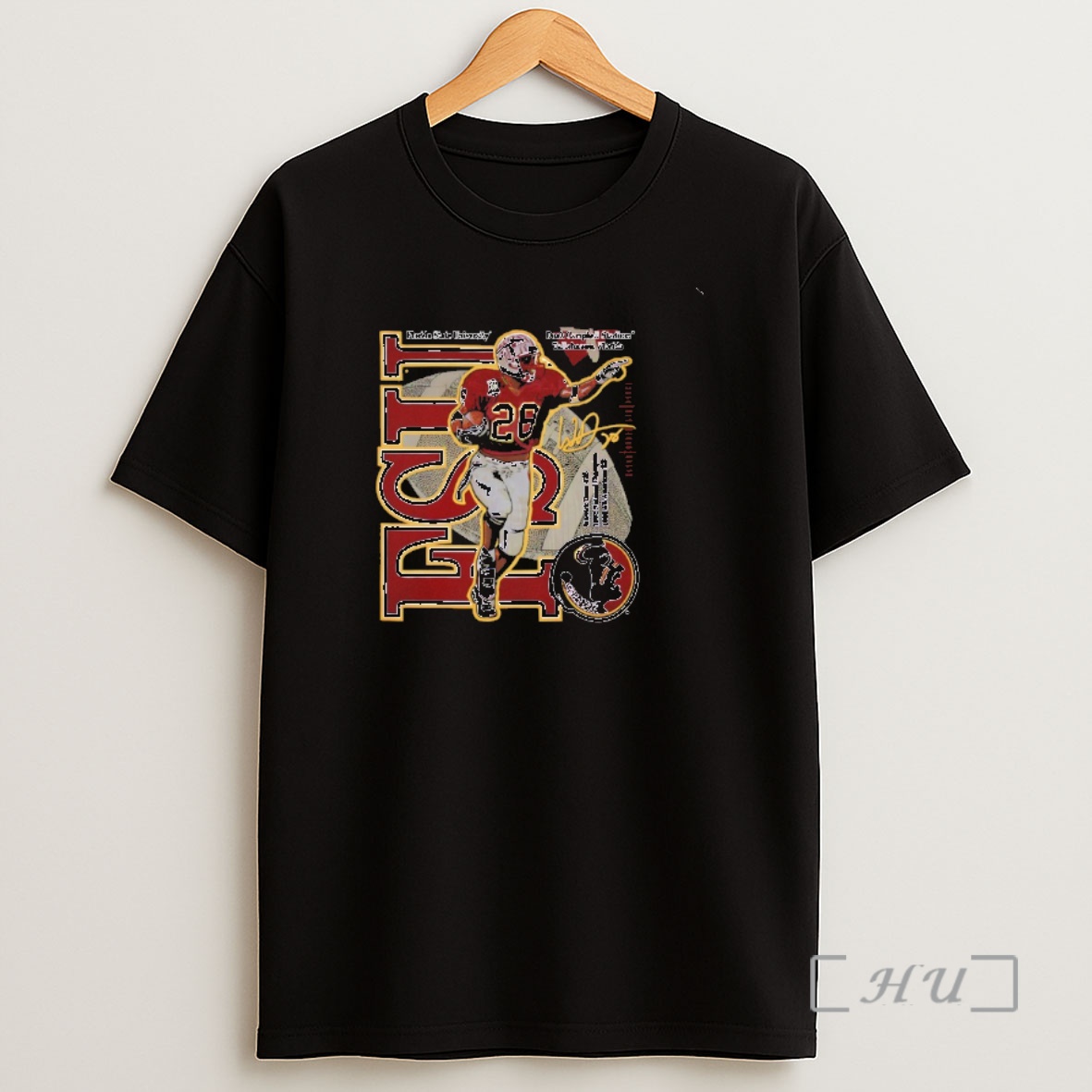 Officials Warrick Dunn Fsu Seminoles No 28 Signature Graphic Shirt Sweatshirt Tee