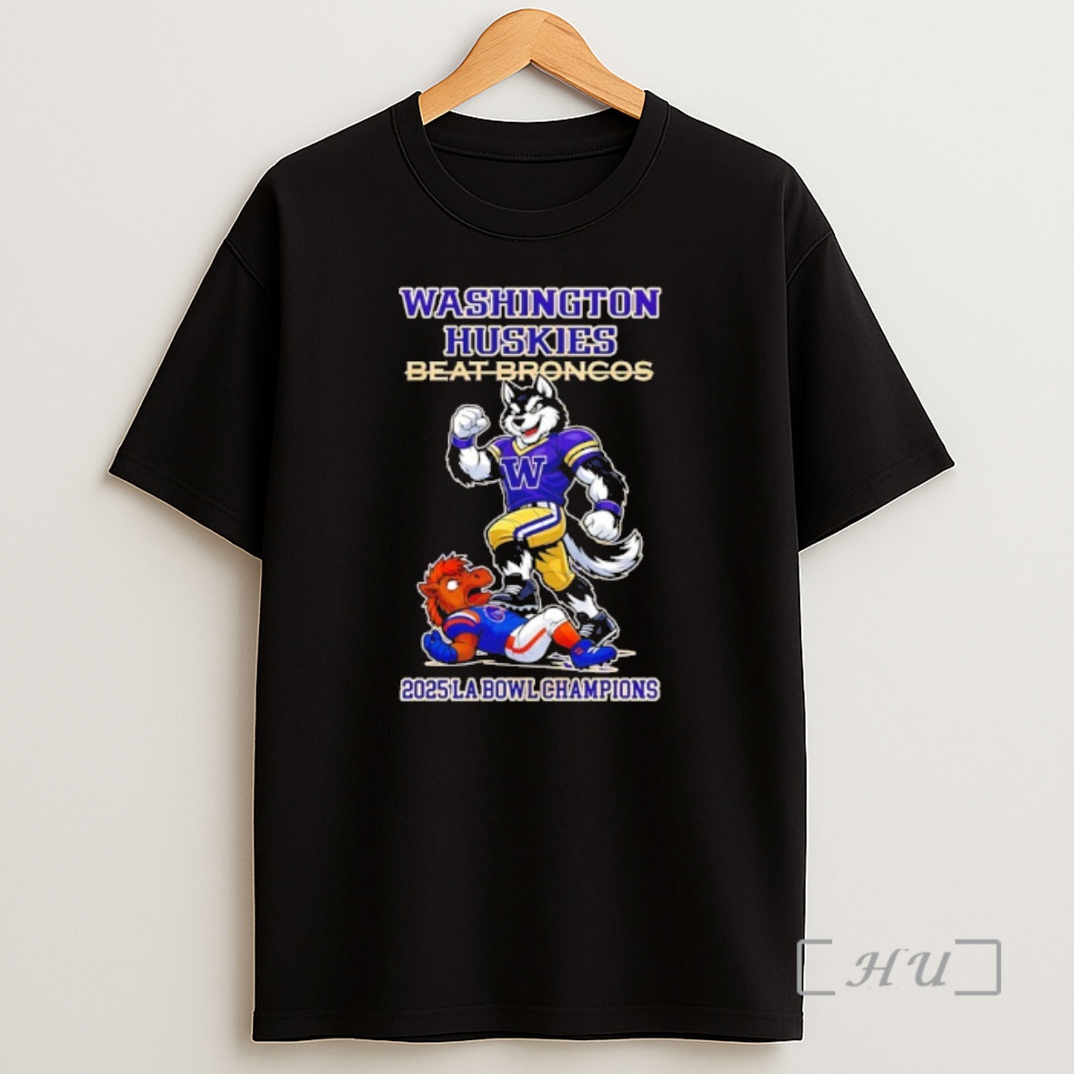 Officials Washington Huskies Ncaa 2025 La Bowl Champions Game Mascots Shirt Sweatshirt Tee