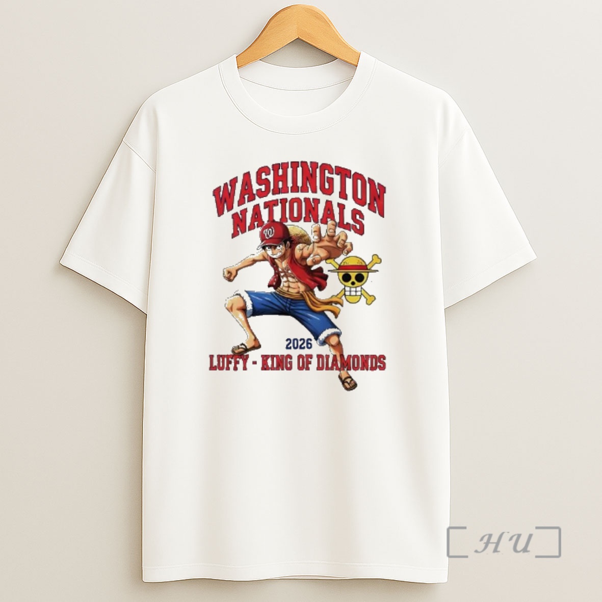 Officials Washington Nationals One Piece 2026 Luffy King Of Diamonds Shirt Sweatshirt Tee