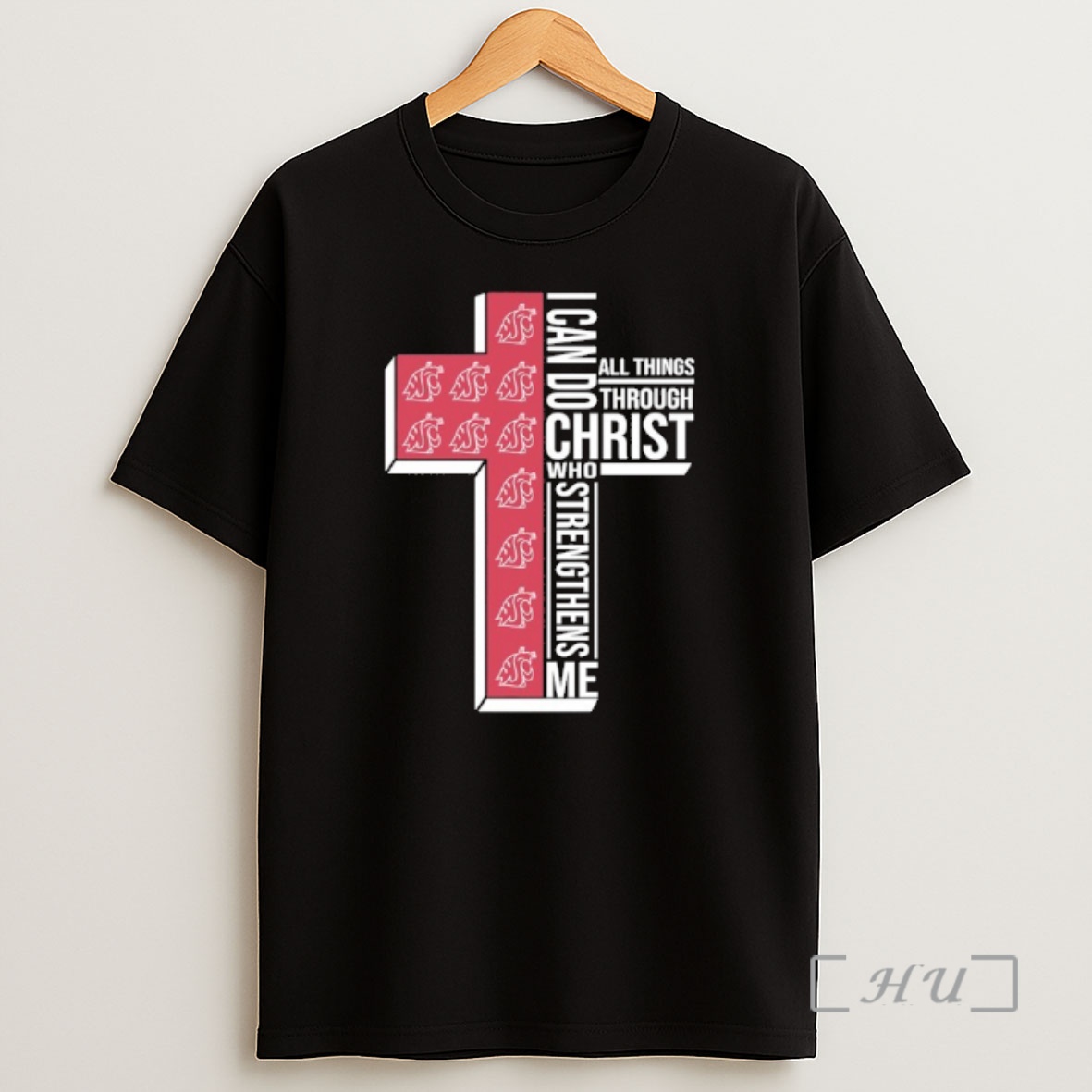 Officials Washington State Cougars Cross I Can Do All Things Through Christ Who Strengthen Me Shirt Sweatshirt Tee