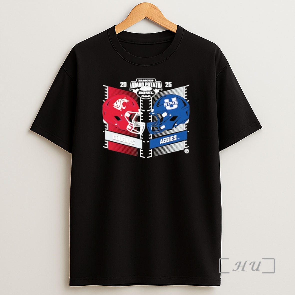 Officials Washington State Cougars Vs Utah State Aggies 2025 Famous Idaho Potato Bow Head To Head Shirt Sweatshirt Tee