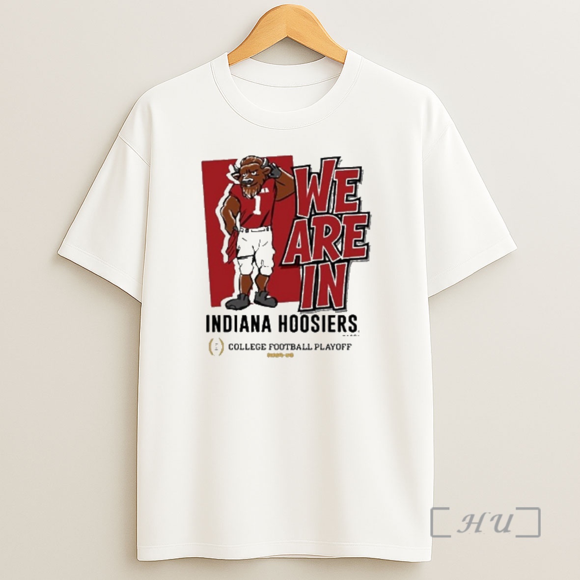 Officials We Are In Indiana Hoosiers 2025 Cfp Bound Mascot Shirt Sweatshirt Tee