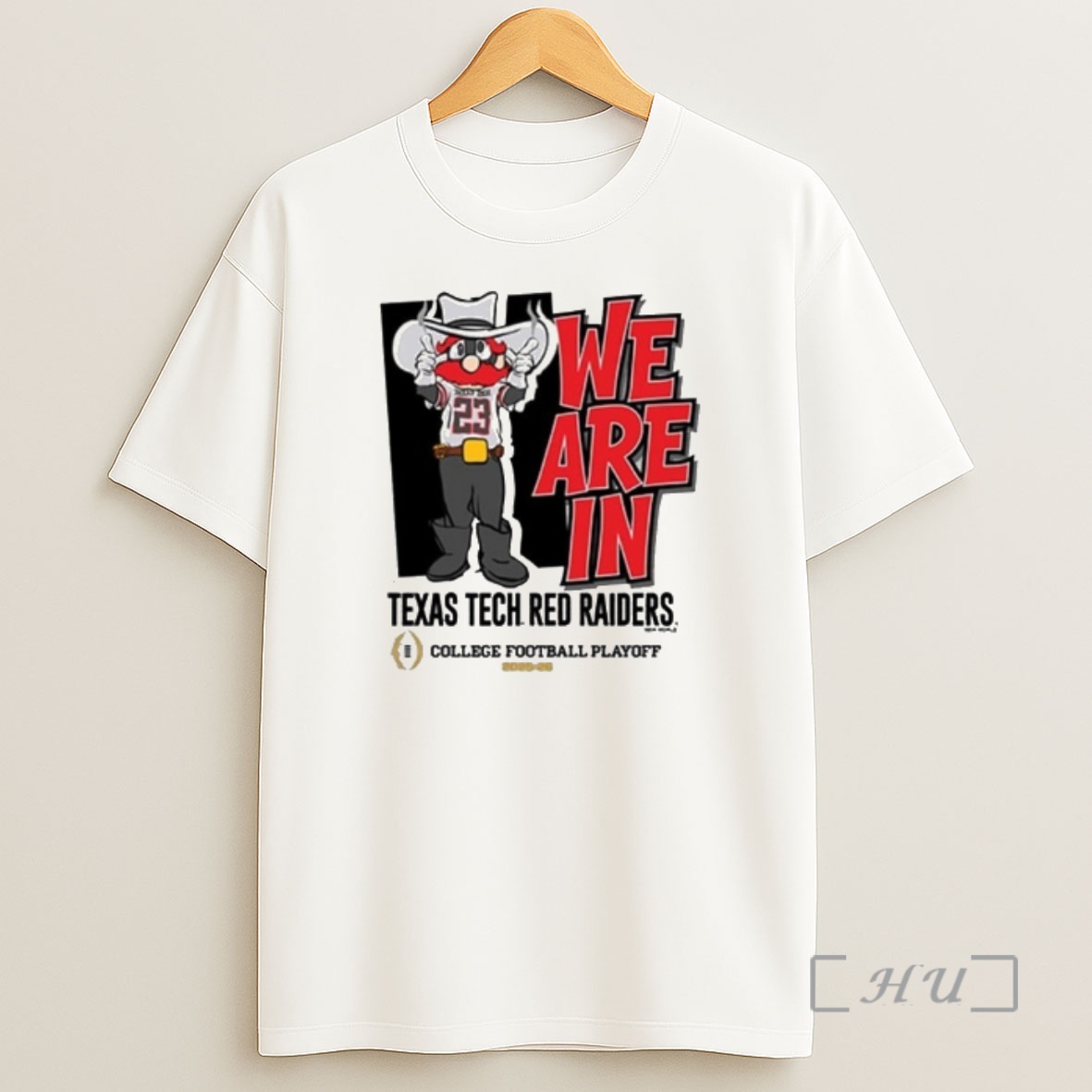 Officials We Are In Tech Red Raiders 2025 Cfp Bound Mascot Shirt Sweatshirt Tee