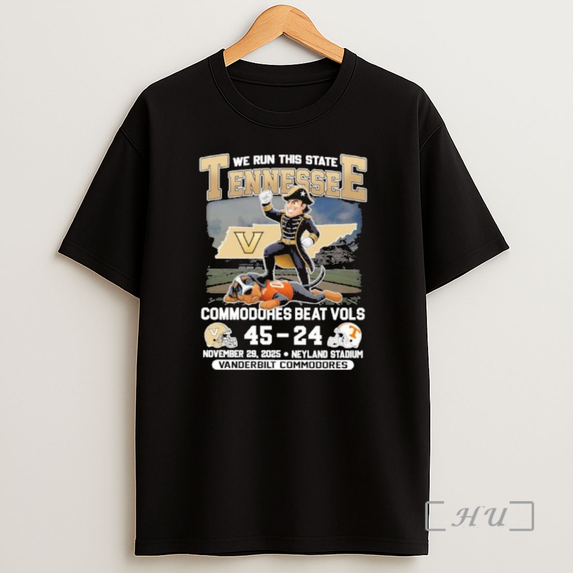 Officials We Run This State 2025 Vanderbilt Commodores Beat Vols Tennessee Score Premium Shirt Sweatshirt Tee